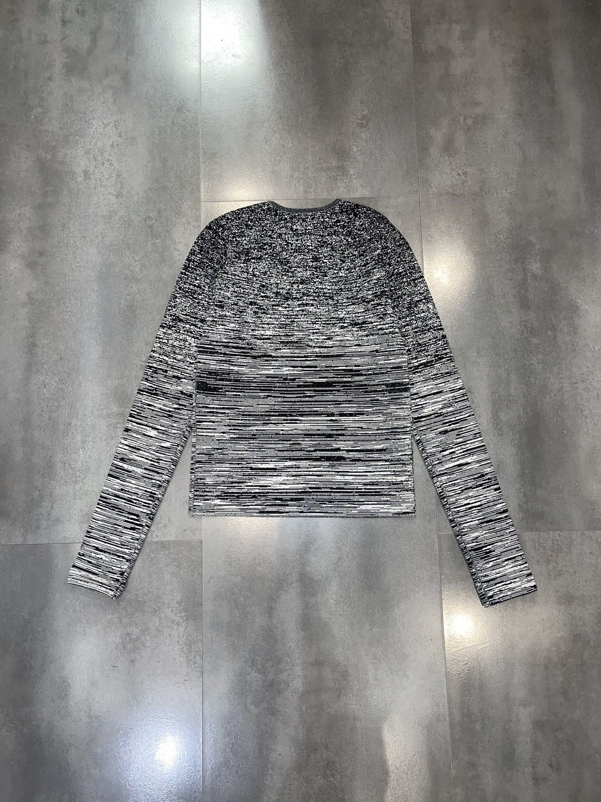 Alexander Wang Alexander Wang Striped Dot White Black Long Sleeve T-Shirt Size XS / US 0-2 / IT 36-38 - 6 Thumbnail