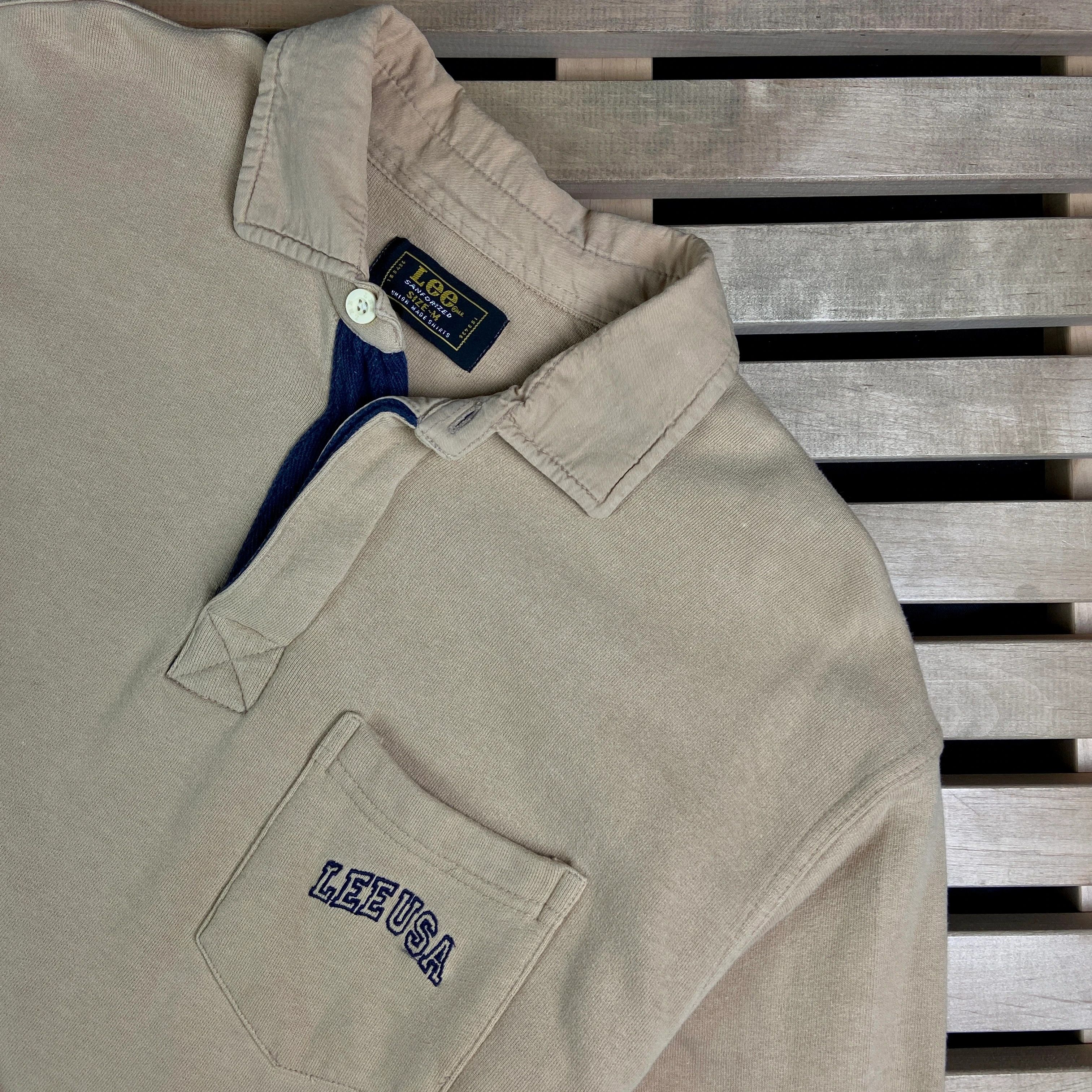 Lee × Vintage Mens Rugby Sweatshirt Lee USA Vintage Size M Size US M / EU 48-50 / 2 - 2 Thumbnail