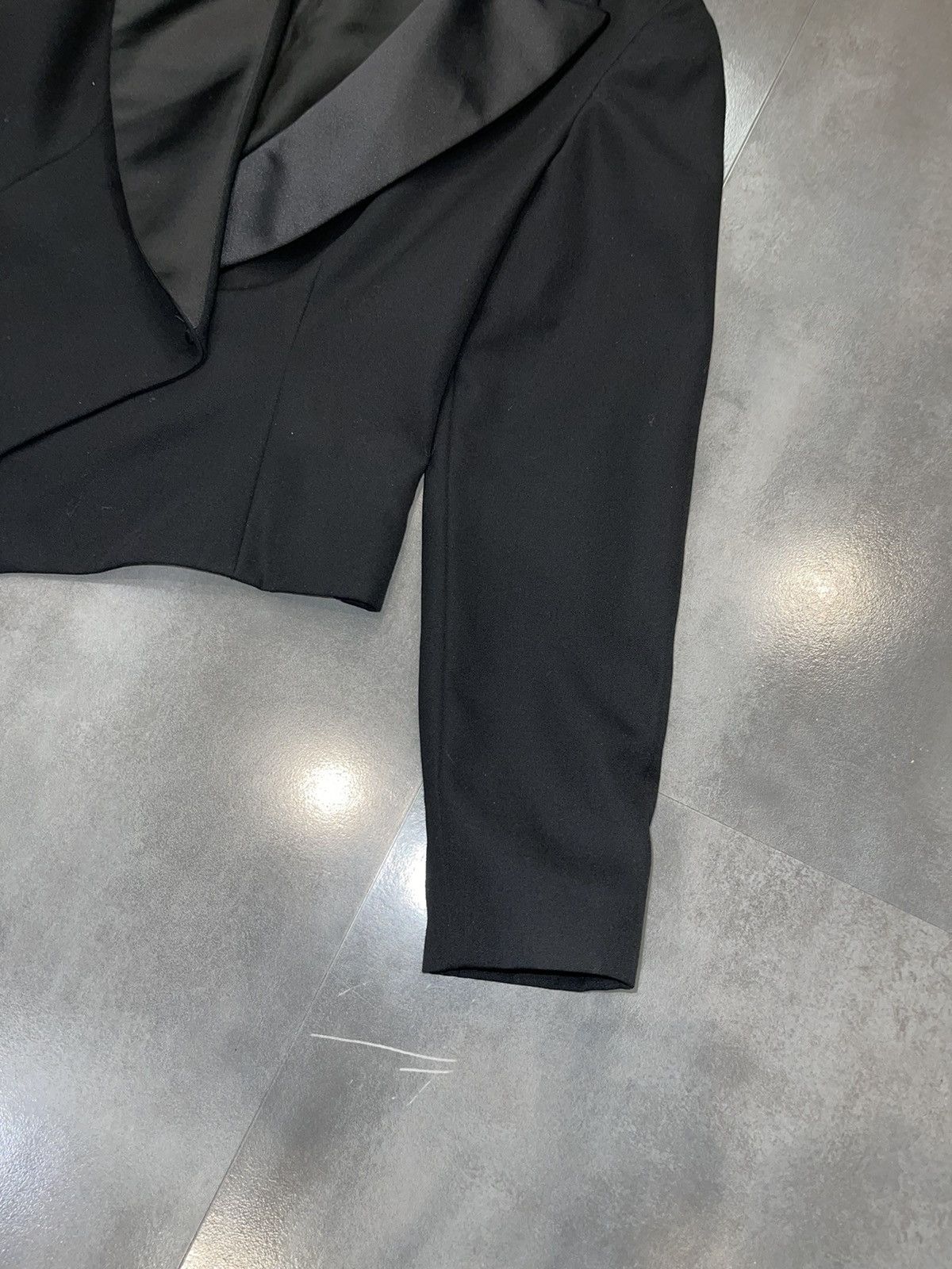 Claude Montana Archive Claude Montana Violet Velour Black Blazer Size XL / US 12-14 / IT 48-50 - 3 Thumbnail