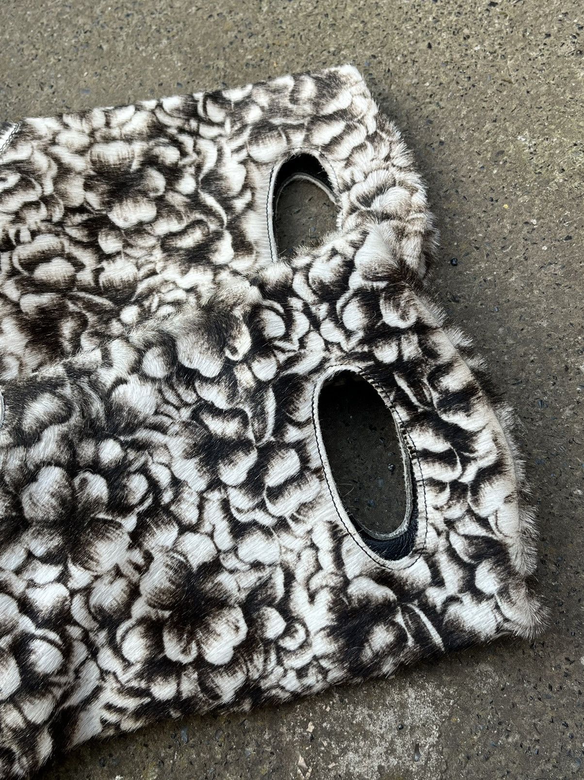 Vintage Amazing Avant Garde Fur Leather Boots Floral y2k Size US 6 / IT 36 - 6 Thumbnail