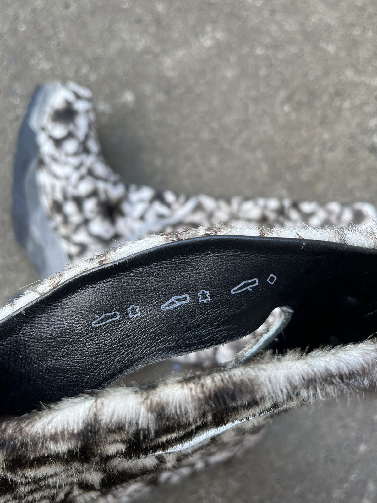 Vintage Amazing Avant Garde Fur Leather Boots Floral y2k Size US 6 / IT 36 - 14 Thumbnail