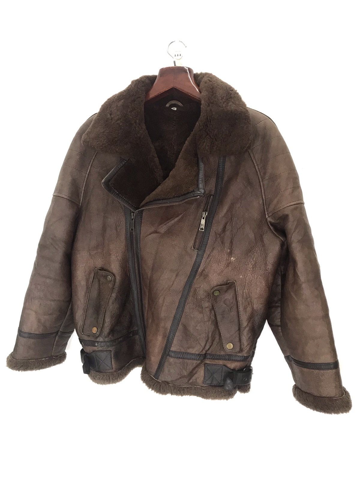 Other Vtg West Coast Double Collar Lambskin fur sherpa jacket B3 Size US M / EU 48-50 / 2 - 1 Thumbnail