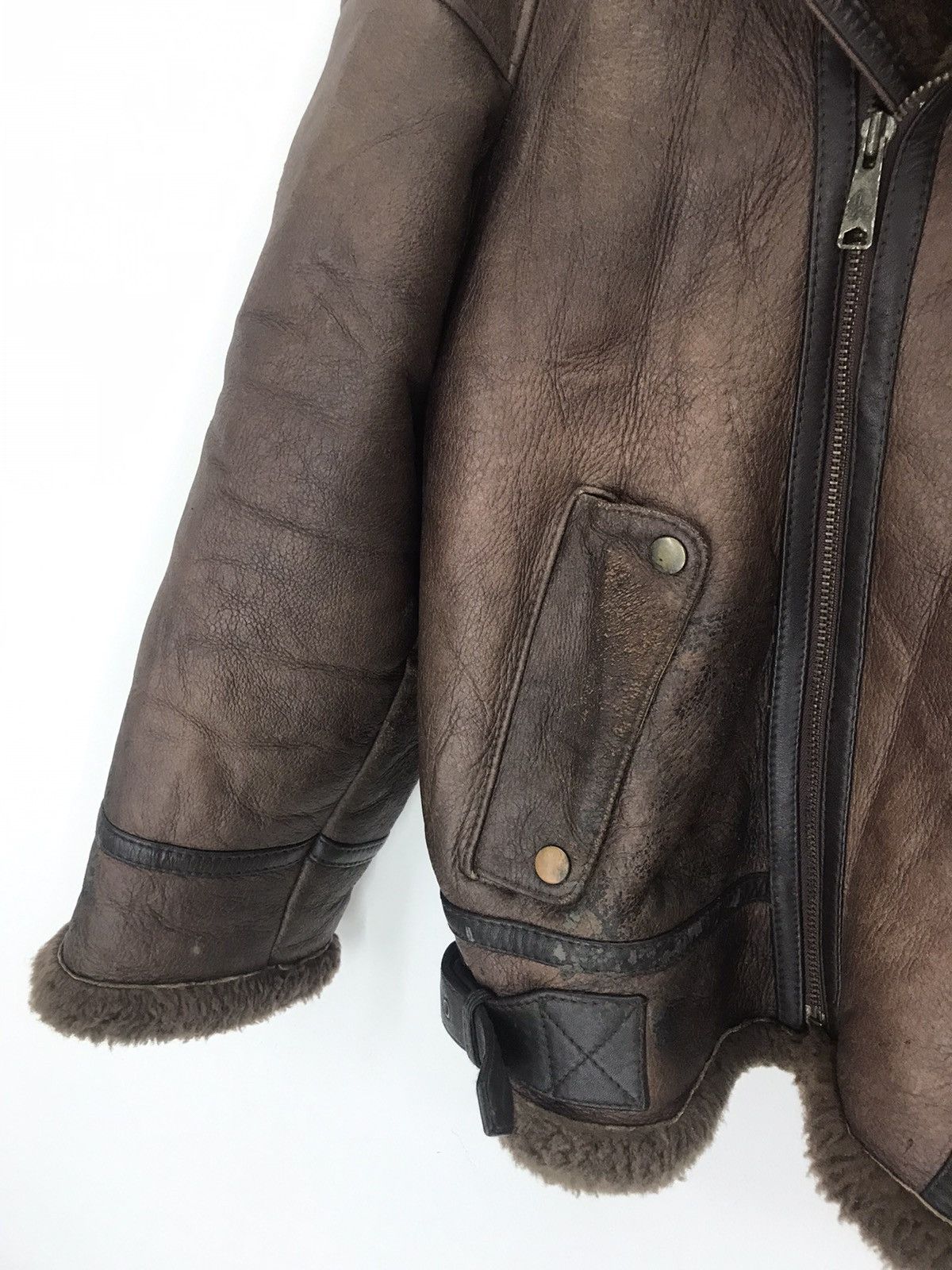Other Vtg West Coast Double Collar Lambskin fur sherpa jacket B3 Size US M / EU 48-50 / 2 - 5 Thumbnail