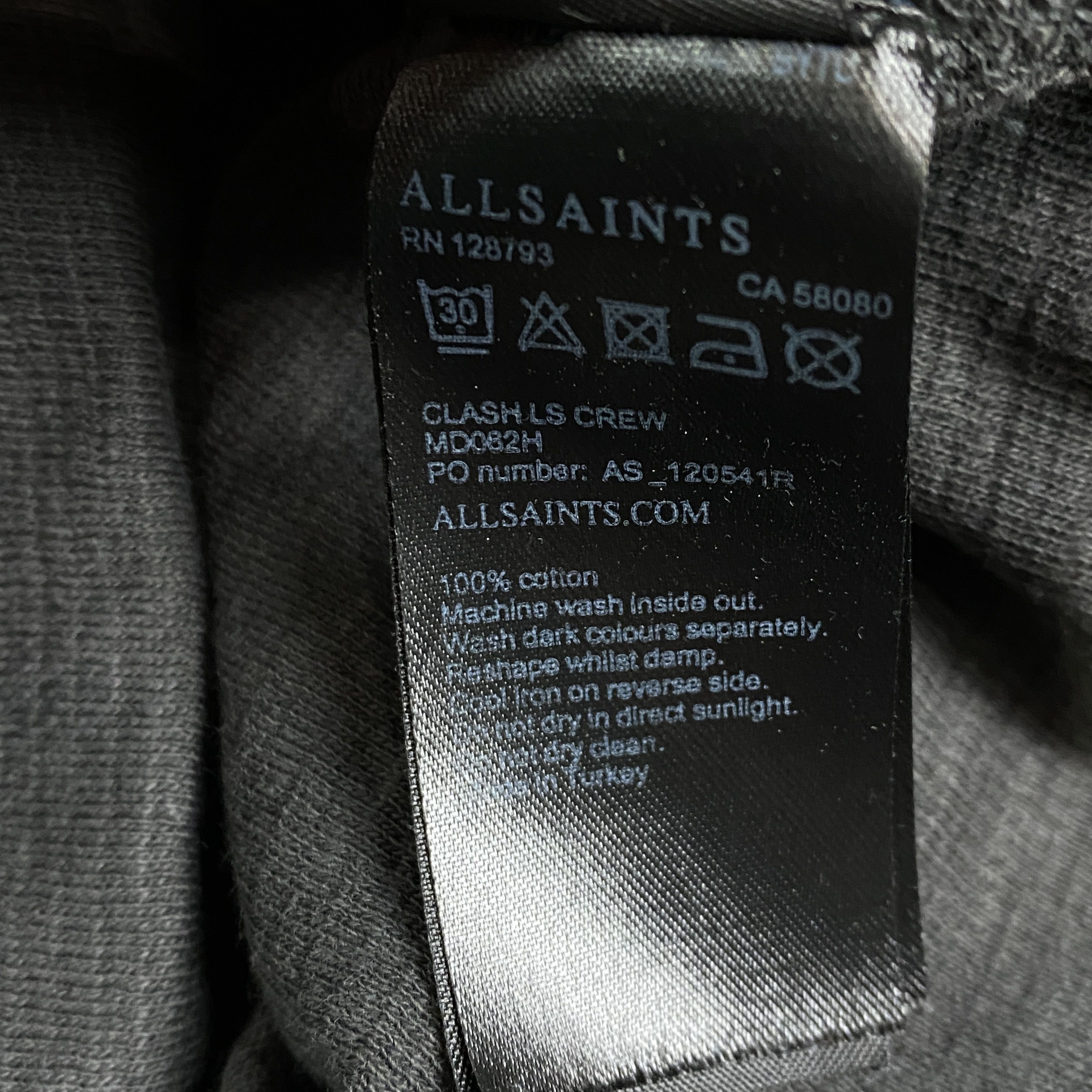 Allsaints Mens Long Sleeve Sweatshirt Allsaints Size M Size US M / EU 48-50 / 2 - 6 Thumbnail