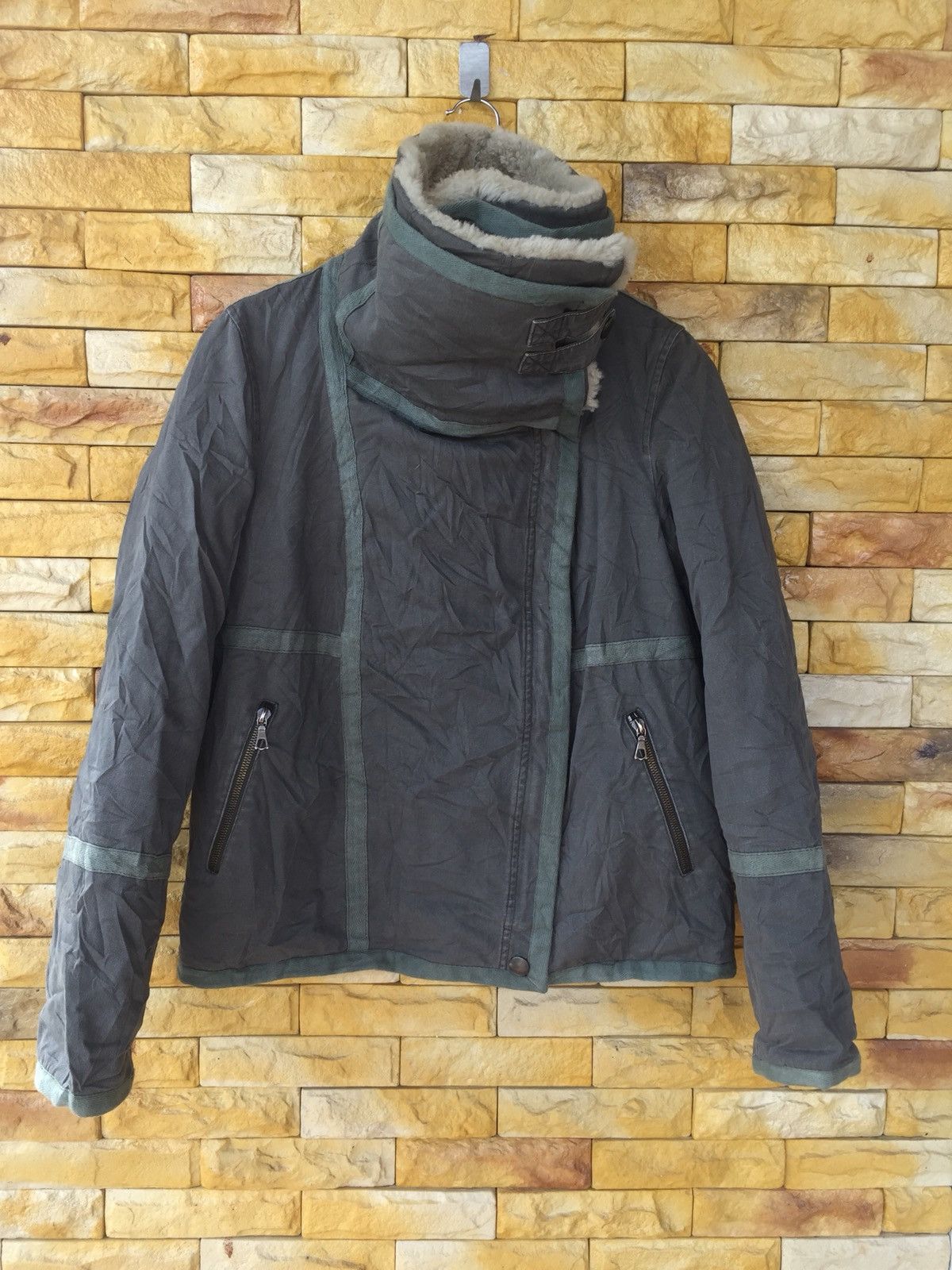 Yves Salomon UN 11007 YVES SALOMON ARMY FUR COLLAR JACKET Size US L / EU 52-54 / 3 - 3 Thumbnail