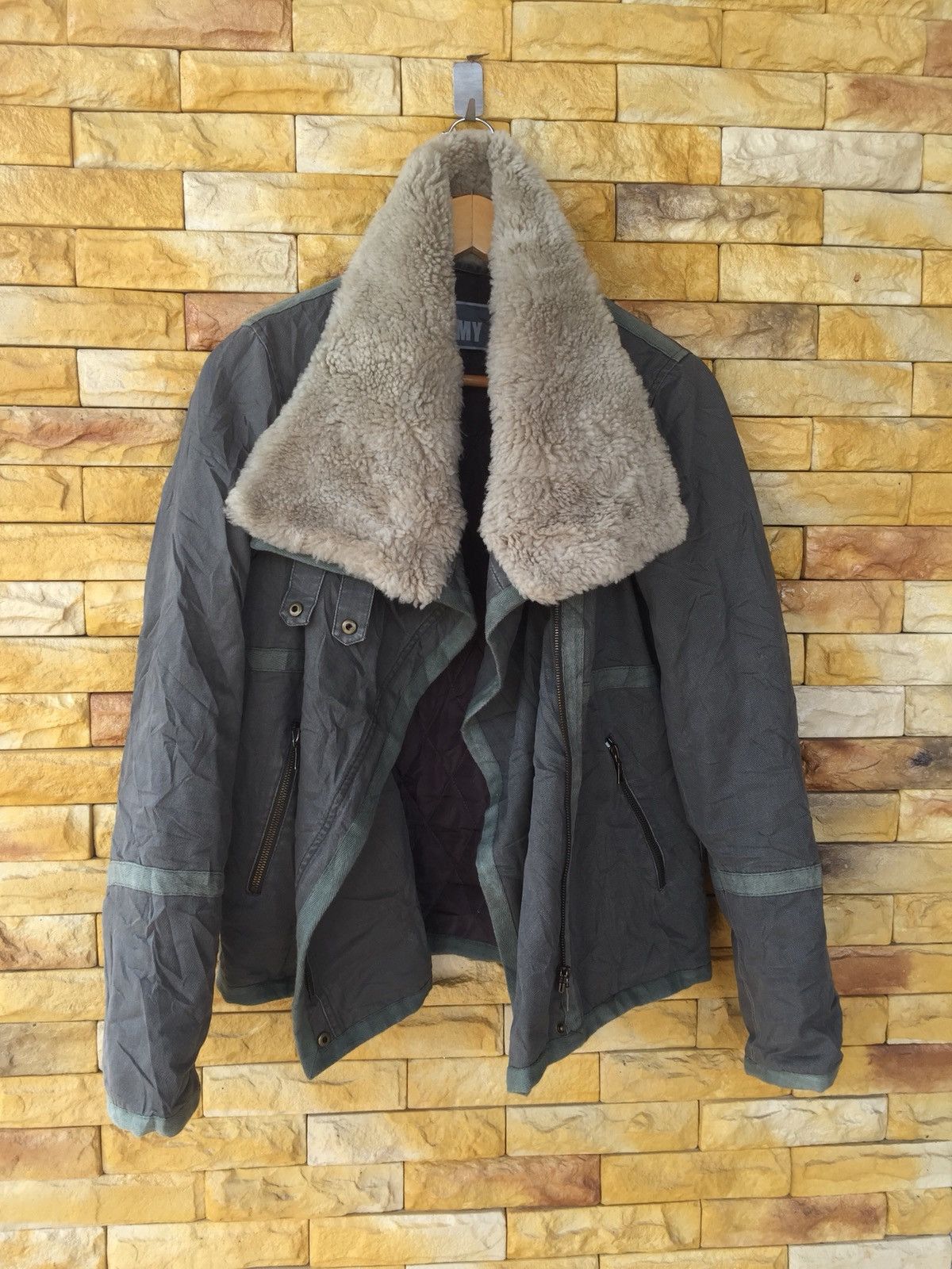 Yves Salomon UN 11007 YVES SALOMON ARMY FUR COLLAR JACKET Size US L / EU 52-54 / 3 - 2 Thumbnail