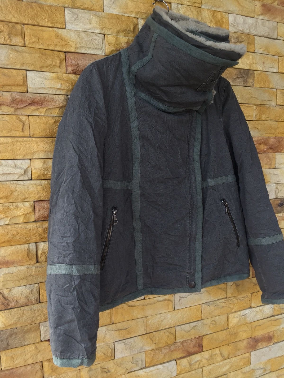 Yves Salomon UN 11007 YVES SALOMON ARMY FUR COLLAR JACKET Size US L / EU 52-54 / 3 - 5 Thumbnail