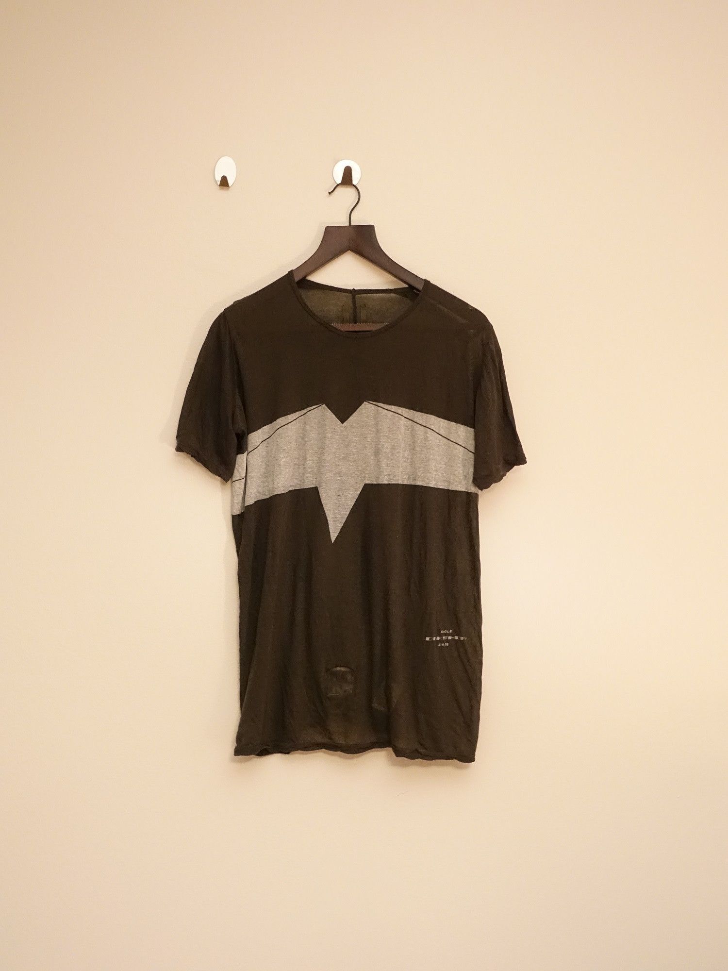 image of Rick Owens x Rick Owens Drkshdw Archival Eagle Tee Creatch Ss08 in Drkshdw, Men's (Size Small)