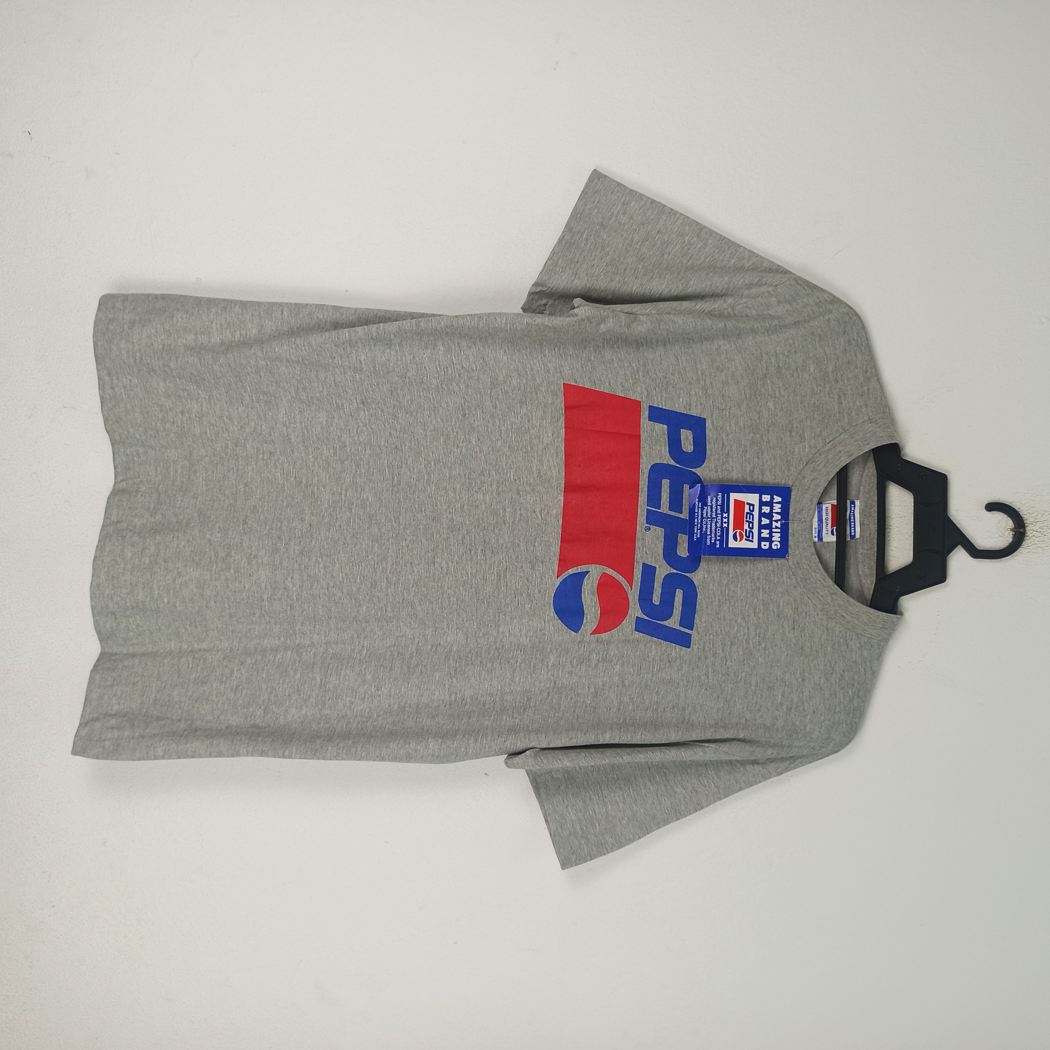image of Deadstock Vintage Pepsi Tshirt Medium Size in Grey, Men's