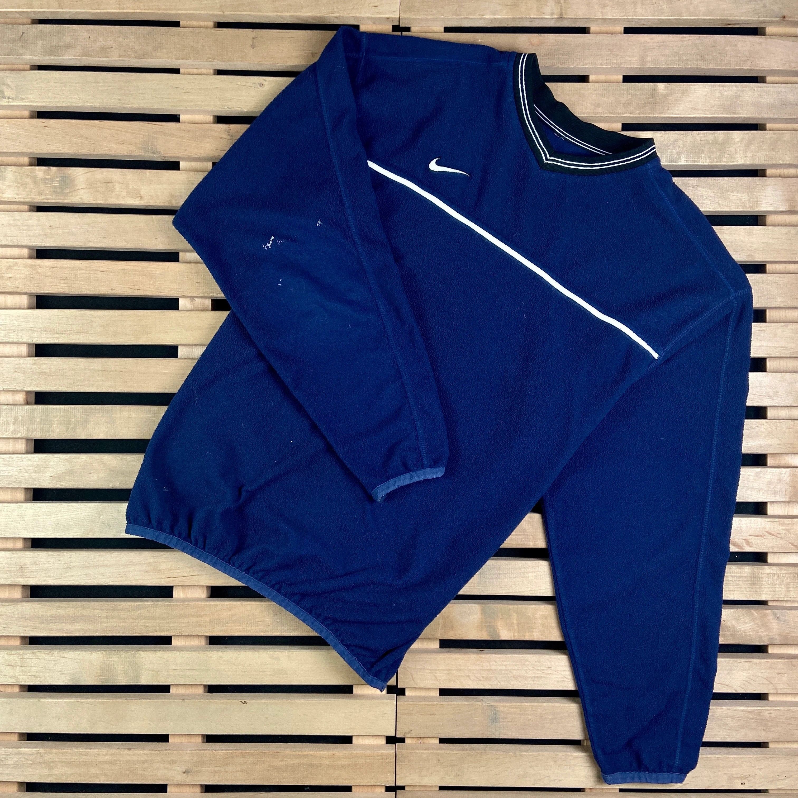 Nike × Vintage Mens Fleece Sweatshirt Nike Vintage Size L Size US L / EU 52-54 / 3 - 1 Thumbnail