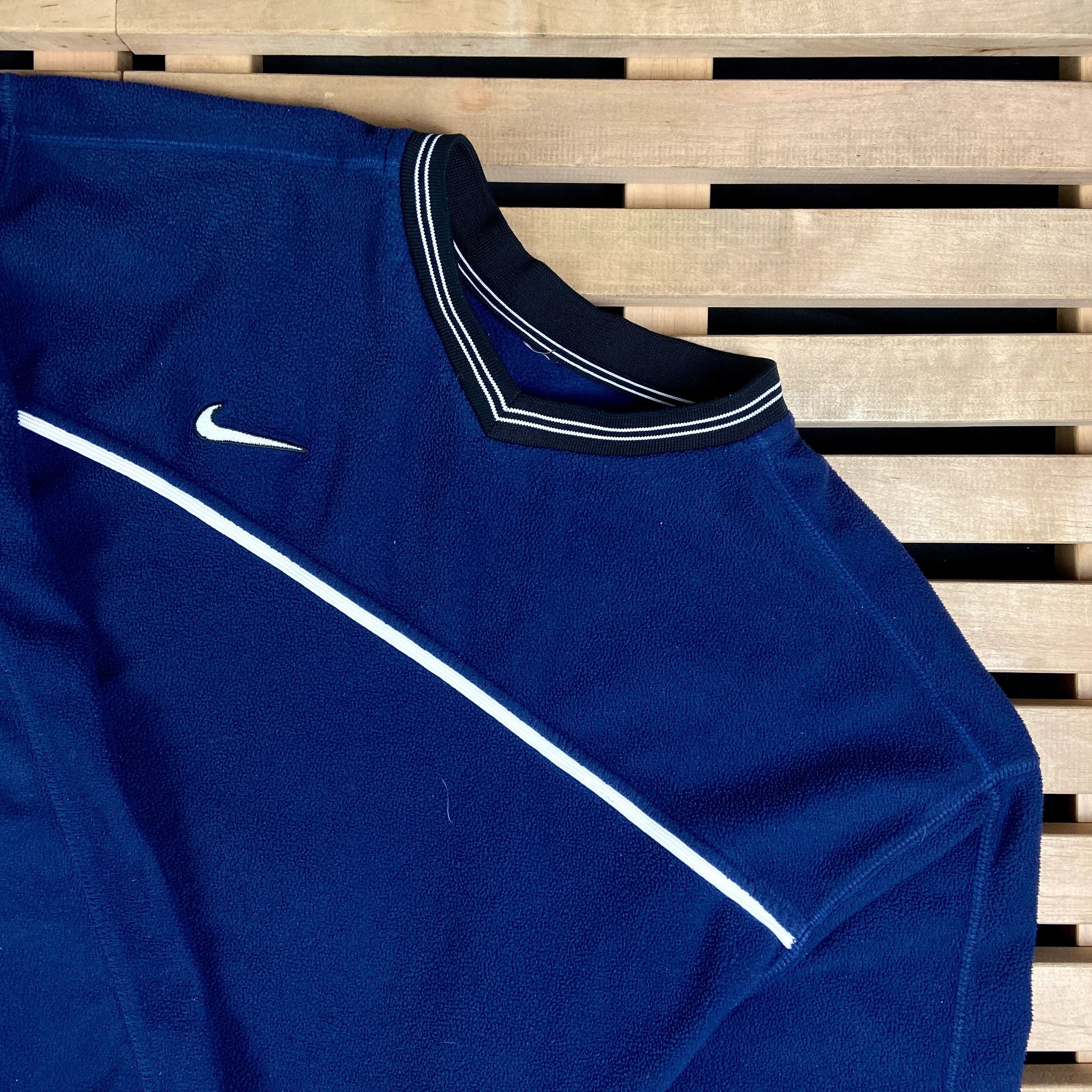 Nike × Vintage Mens Fleece Sweatshirt Nike Vintage Size L Size US L / EU 52-54 / 3 - 2 Thumbnail