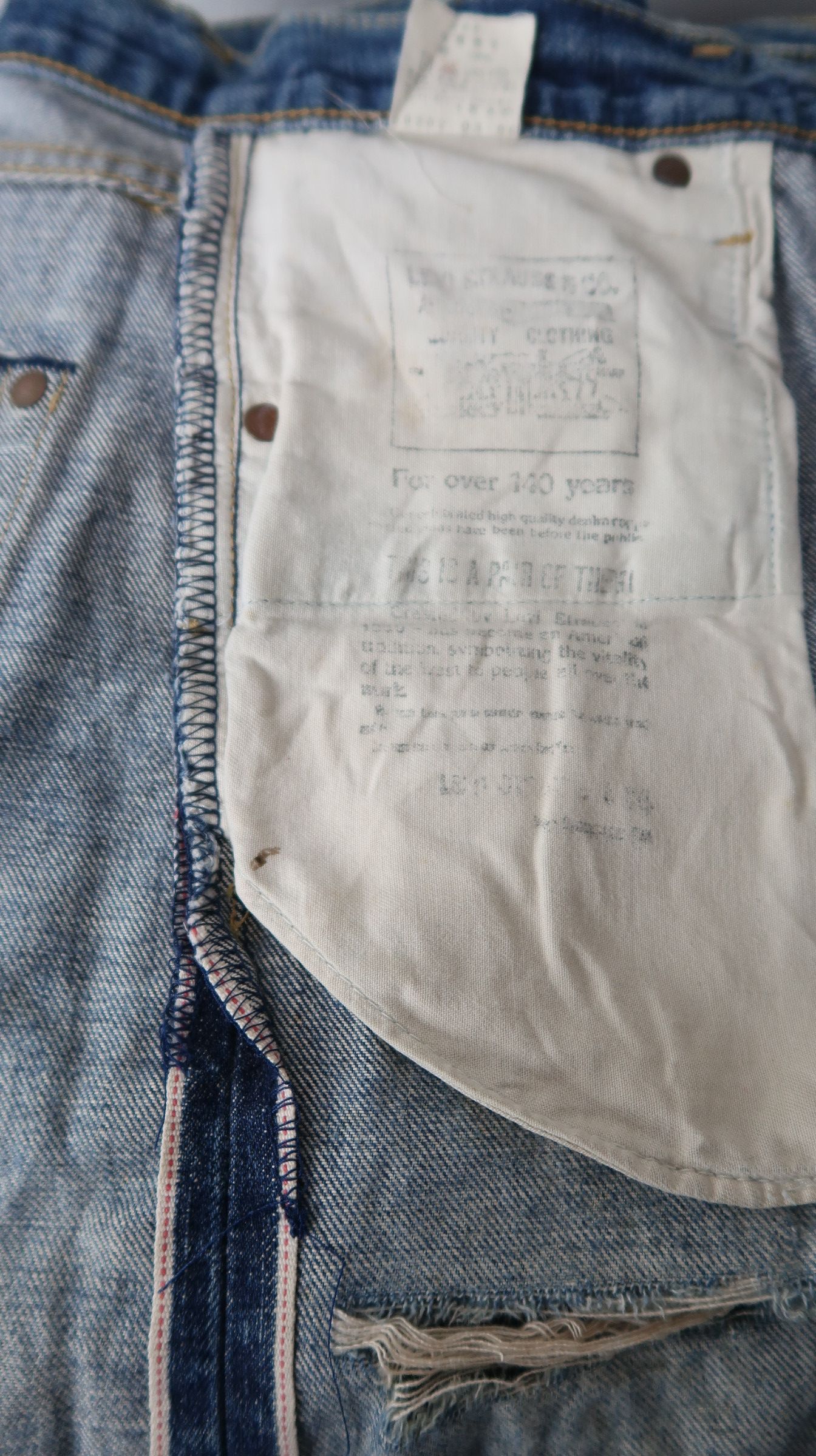Levi's Vintage Clothing Vintage 90s Levi's 503B Big E Selvage Shorts Jeans Size US 30 / EU 46 - 18 Thumbnail