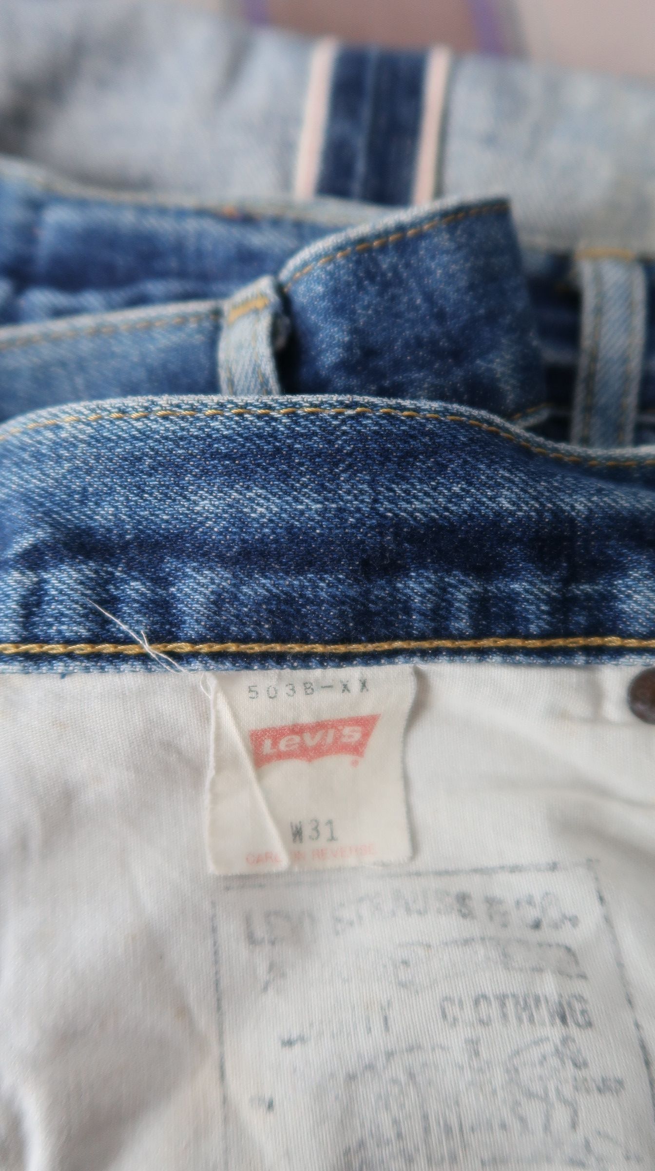 Levi's Vintage Clothing Vintage 90s Levi's 503B Big E Selvage Shorts Jeans Size US 30 / EU 46 - 21 Thumbnail