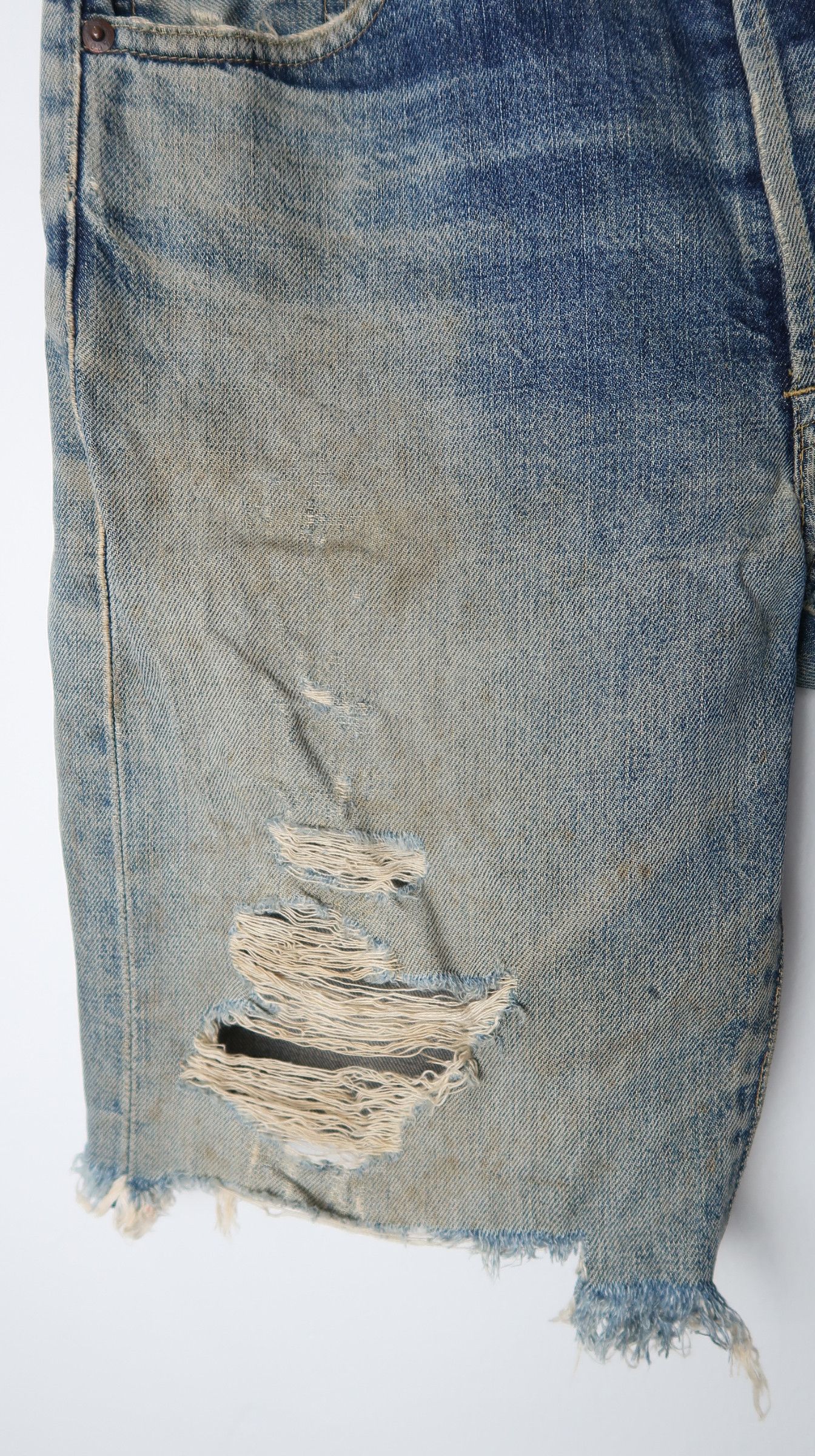 Levi's Vintage Clothing Vintage 90s Levi's 503B Big E Selvage Shorts Jeans Size US 30 / EU 46 - 7 Thumbnail