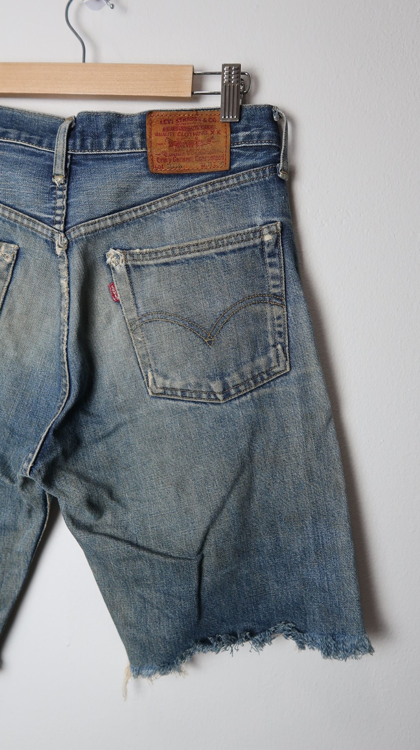 Levi's Vintage Clothing Vintage 90s Levi's 503B Big E Selvage Shorts Jeans Size US 30 / EU 46 - 13 Thumbnail
