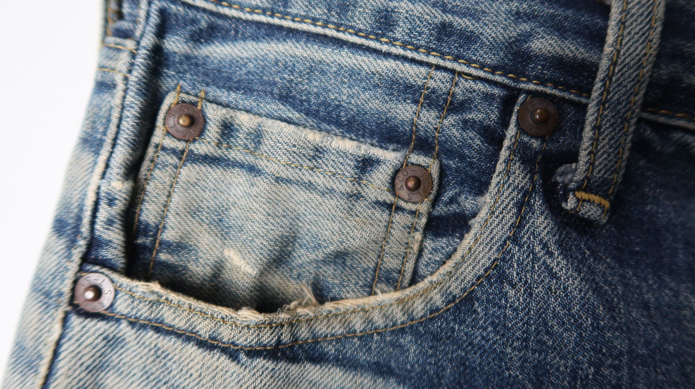 Levi's Vintage Clothing Vintage 90s Levi's 503B Big E Selvage Shorts Jeans Size US 30 / EU 46 - 10 Thumbnail