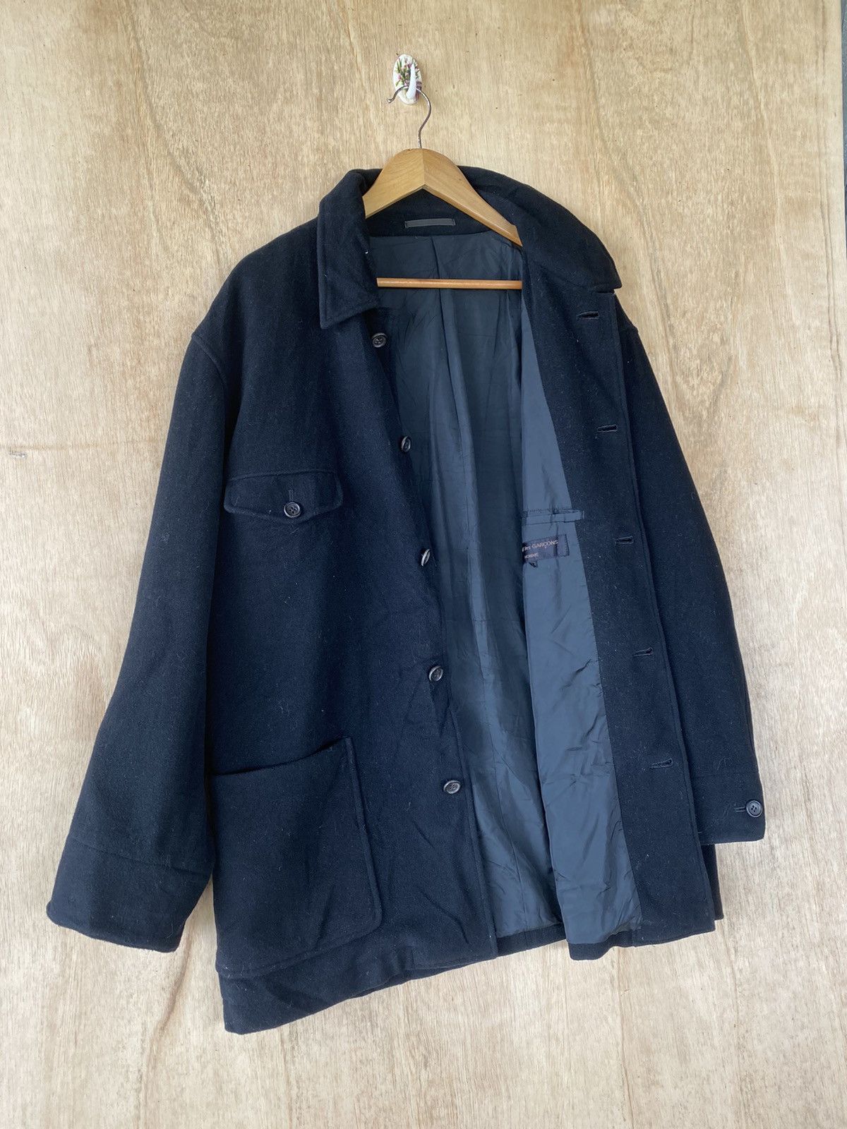 Comme des Garcons × Comme des Garcons Homme × Rei Kawakubo 🔥EPIC🔥COMME DES GARÇONS HOMME WOOL JACKET AD98 Size US M / EU 48-50 / 2 - 4 Thumbnail