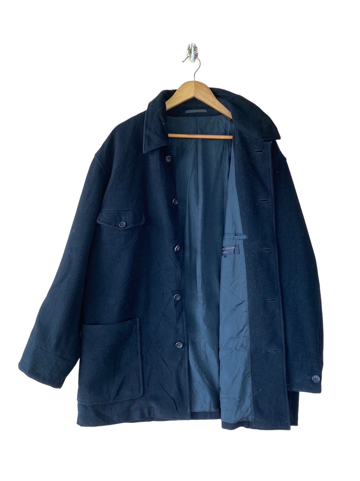 Comme des Garcons × Comme des Garcons Homme × Rei Kawakubo 🔥EPIC🔥COMME DES GARÇONS HOMME WOOL JACKET AD98 Size US M / EU 48-50 / 2 - 2 Thumbnail