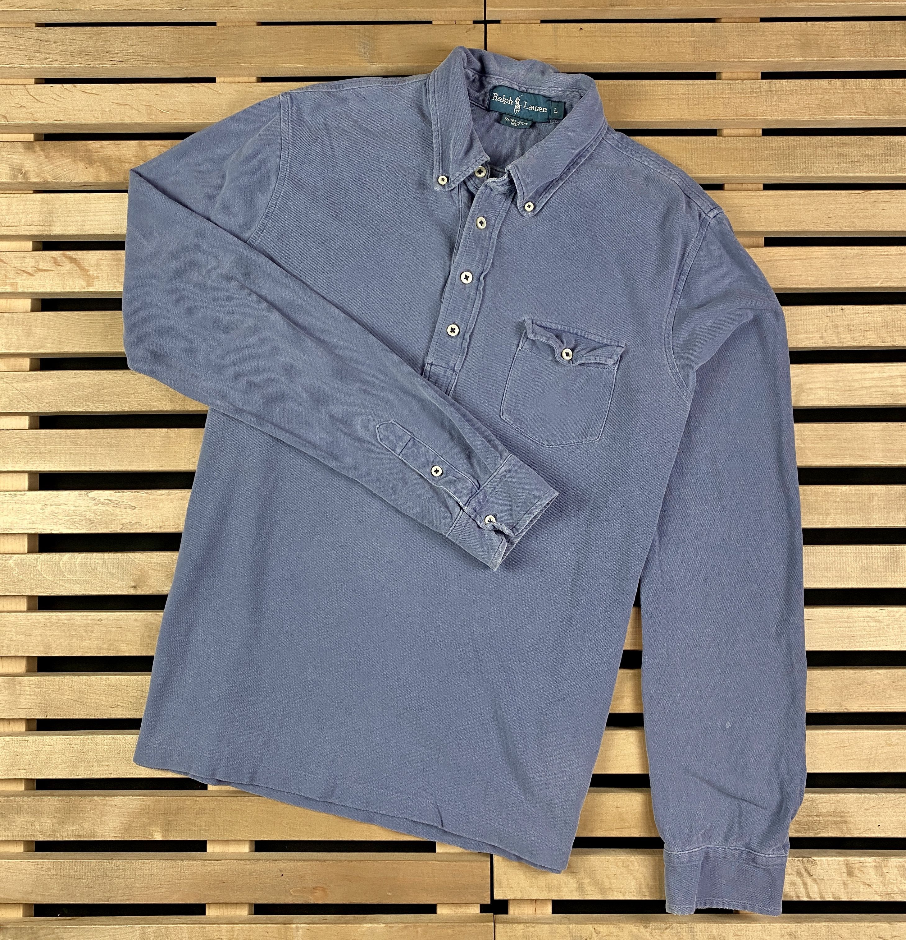 Polo Ralph Lauren × Ralph Lauren × Vintage Mens Polo Long Sleeve Sweatshirt Ralph Lauren Vintage Size L Size US L / EU 52-54 / 3 - 1 Thumbnail