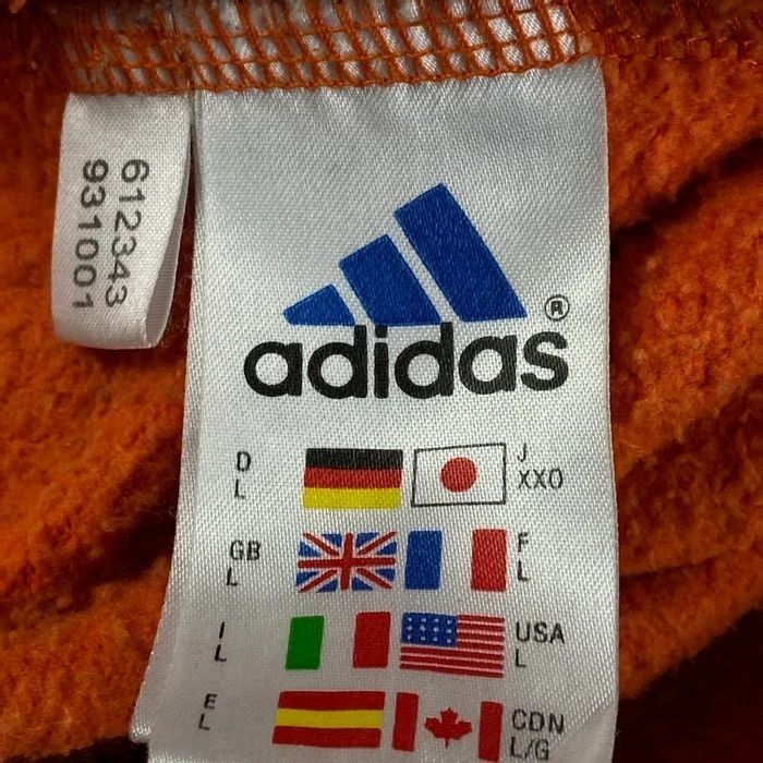 Adidas × Vintage Mens Sweatshirt Adidas Vintage Size L Orange Size US L / EU 52-54 / 3 - 9 Thumbnail