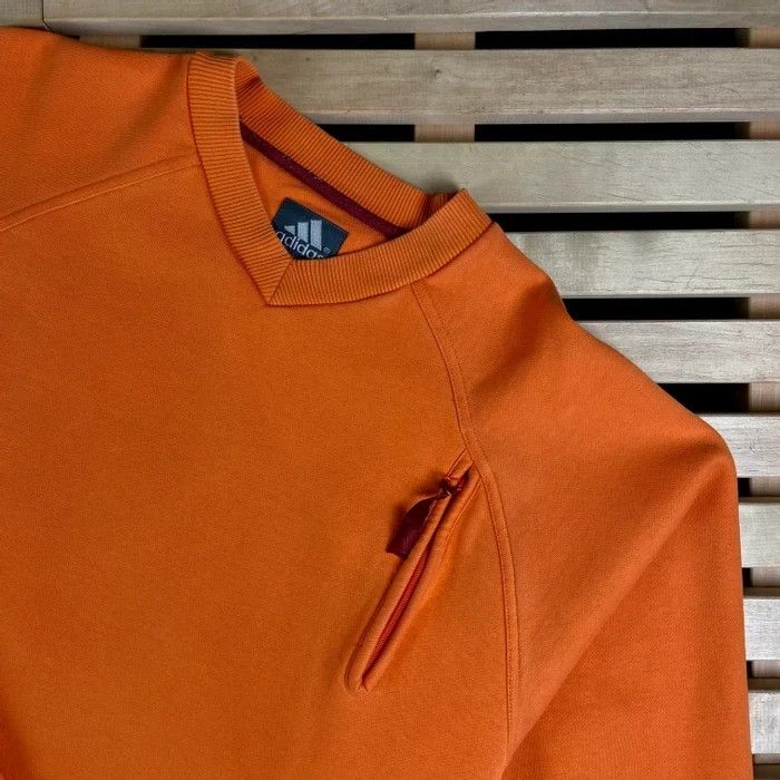 Adidas × Vintage Mens Sweatshirt Adidas Vintage Size L Orange Size US L / EU 52-54 / 3 - 2 Thumbnail