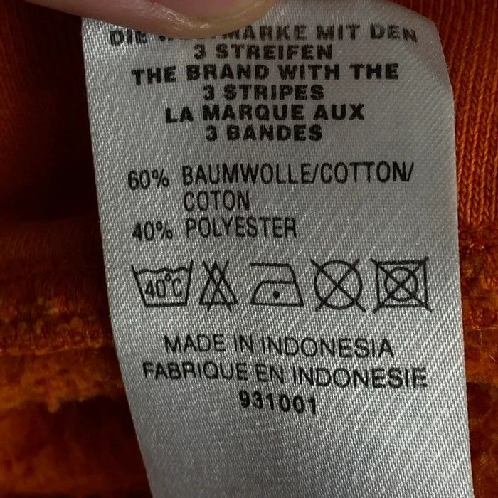 Adidas × Vintage Mens Sweatshirt Adidas Vintage Size L Orange Size US L / EU 52-54 / 3 - 10 Thumbnail