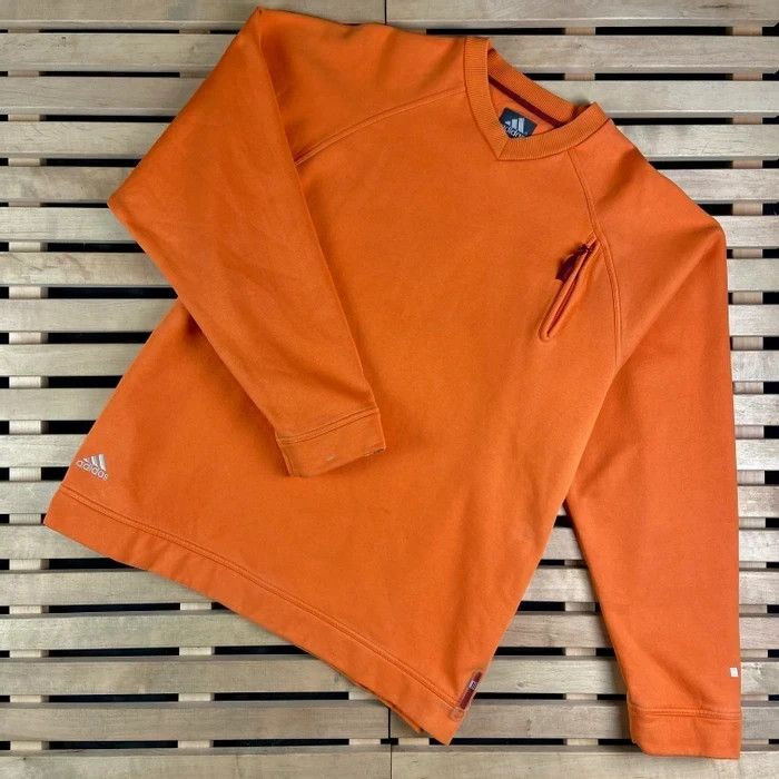 Adidas × Vintage Mens Sweatshirt Adidas Vintage Size L Orange Size US L / EU 52-54 / 3 - 1 Thumbnail