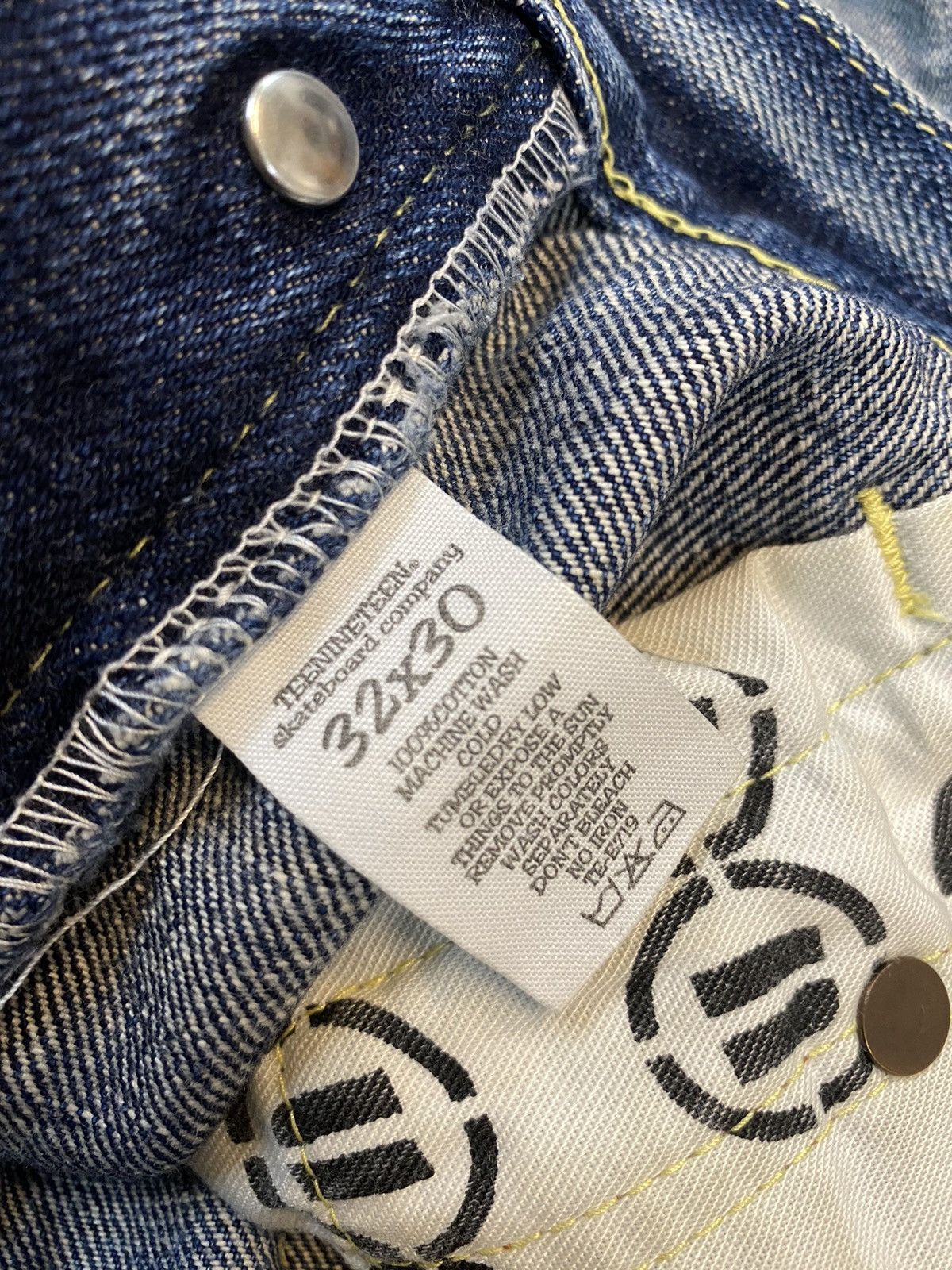 Japanese Brand × Vintage Vintage Selvedge Denim Teenineteen Skateboard Size US 32 / EU 48 - 9 Thumbnail