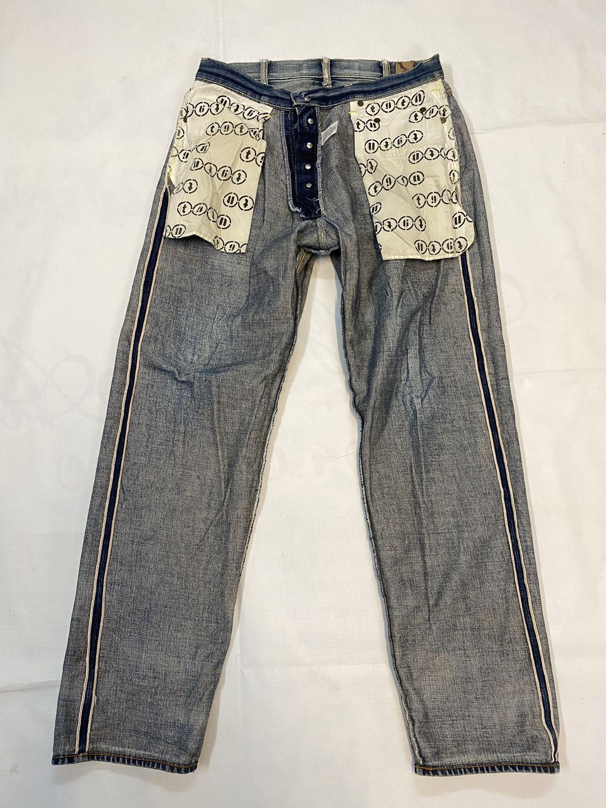 Japanese Brand × Vintage Vintage Selvedge Denim Teenineteen Skateboard Size US 32 / EU 48 - 15 Thumbnail