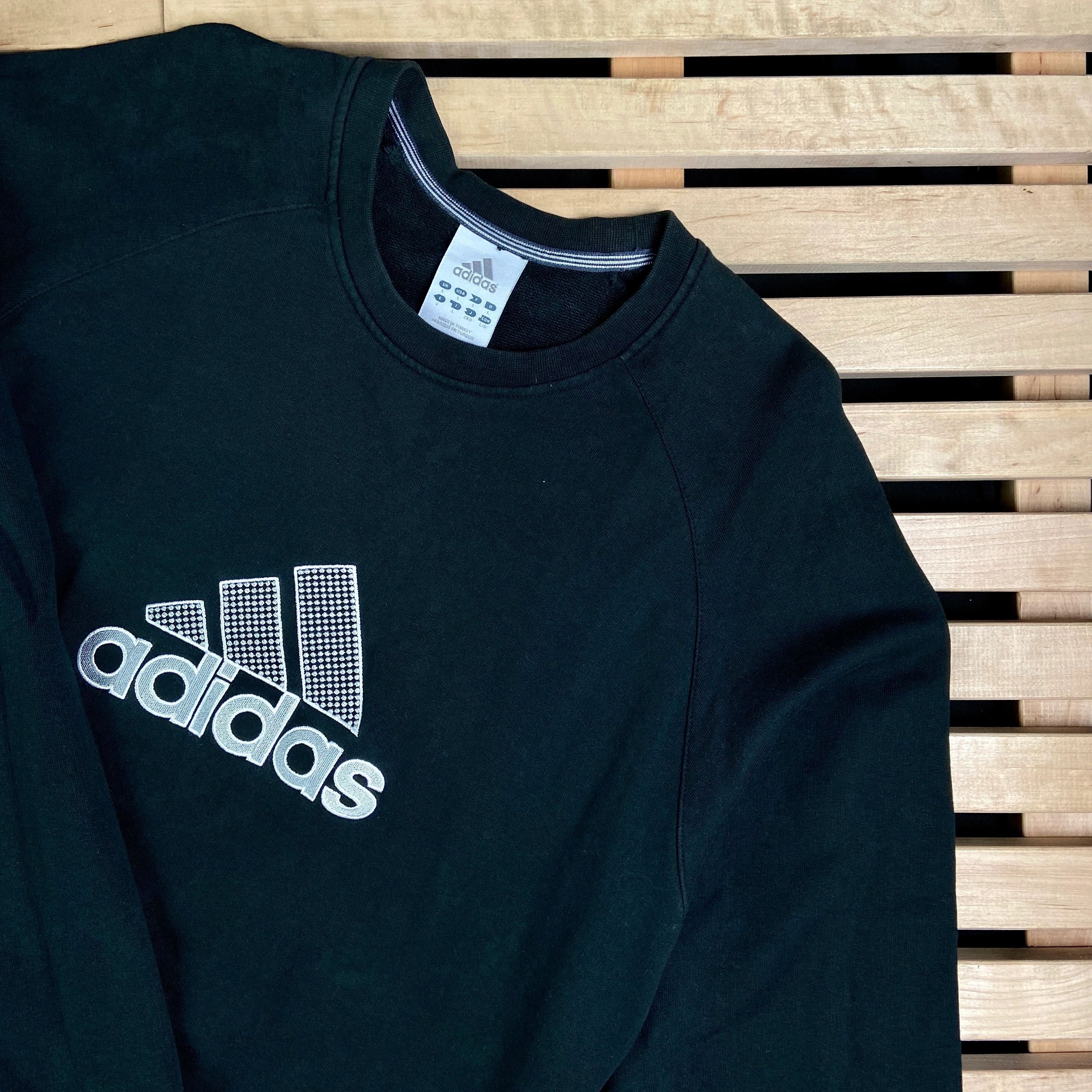 Adidas × Vintage Mens Sweatshirt Adidas Vintage Big Logo Size L Size US L / EU 52-54 / 3 - 2 Thumbnail