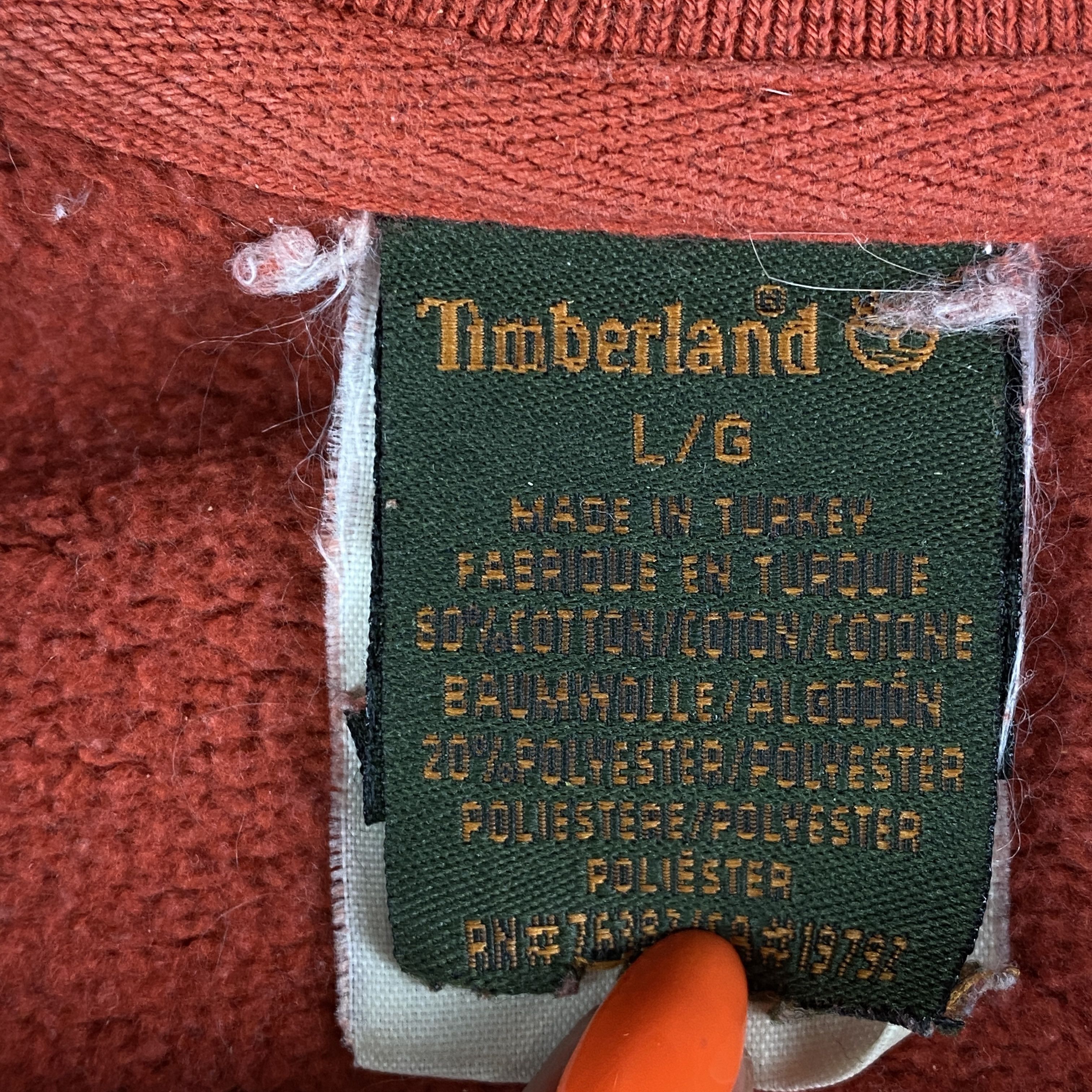 Timberland × Vintage Mens Sweatshirt Timberland Vintage Big Logo Size L Size US L / EU 52-54 / 3 - 6 Thumbnail