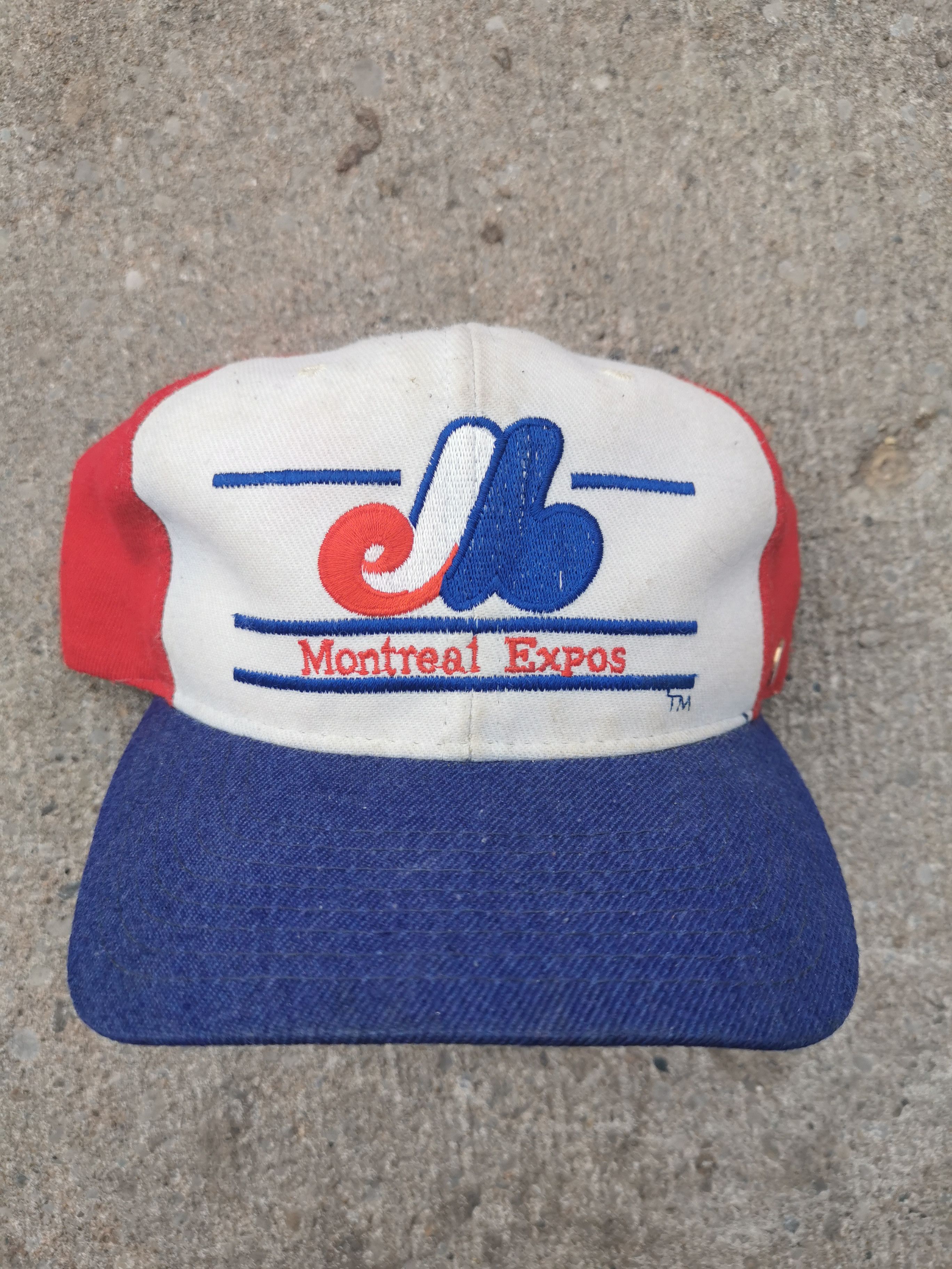The Game Vintage rare Montreal Expos split bar wool snapback/hat/cap Size ONE SIZE - 1 Thumbnail
