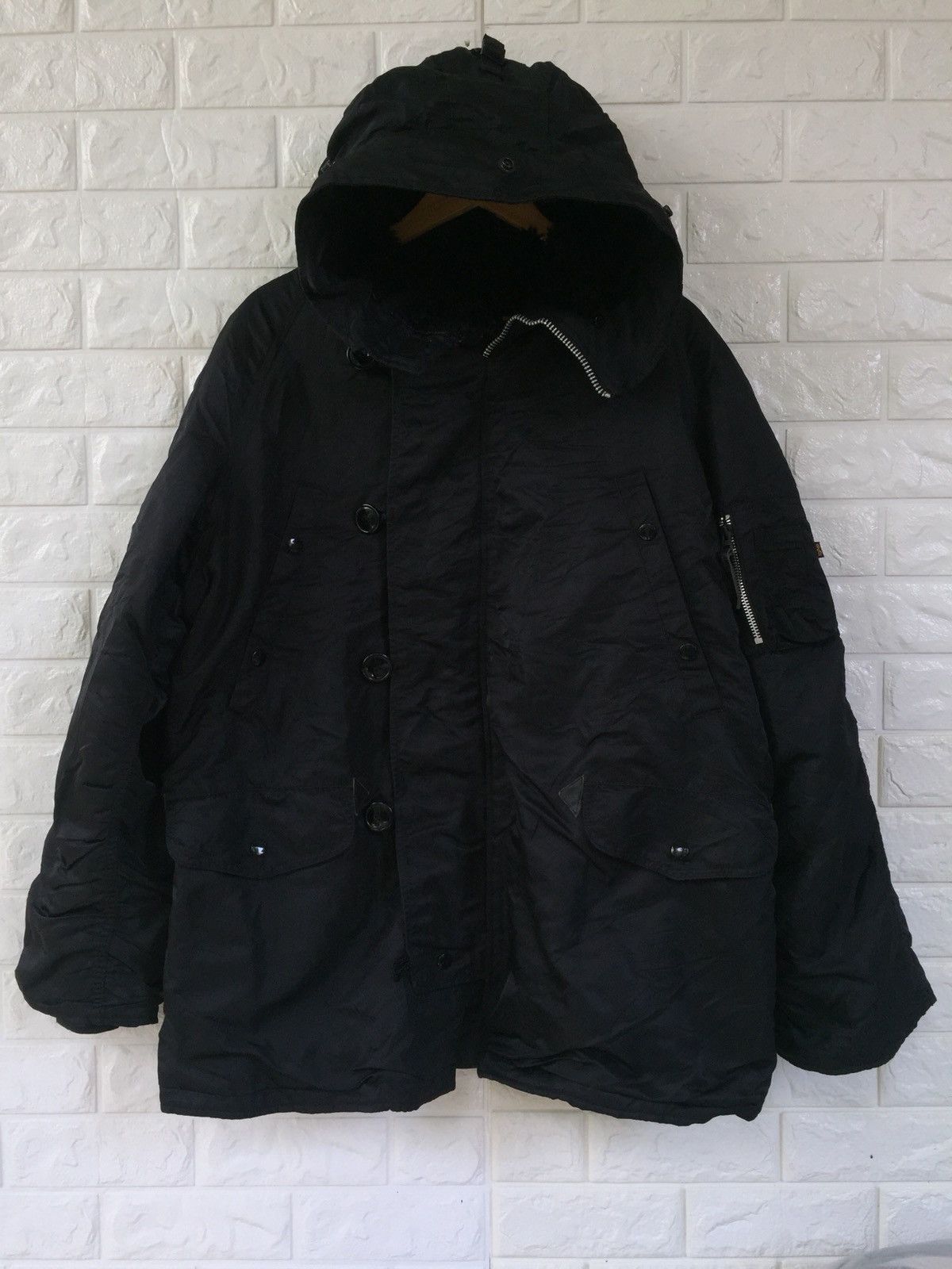 Alpha Industries × Vintage ALPHA INDUSTRIAL MILITARY B-3 PILOT JACKET Size US L / EU 52-54 / 3 - 1 Thumbnail