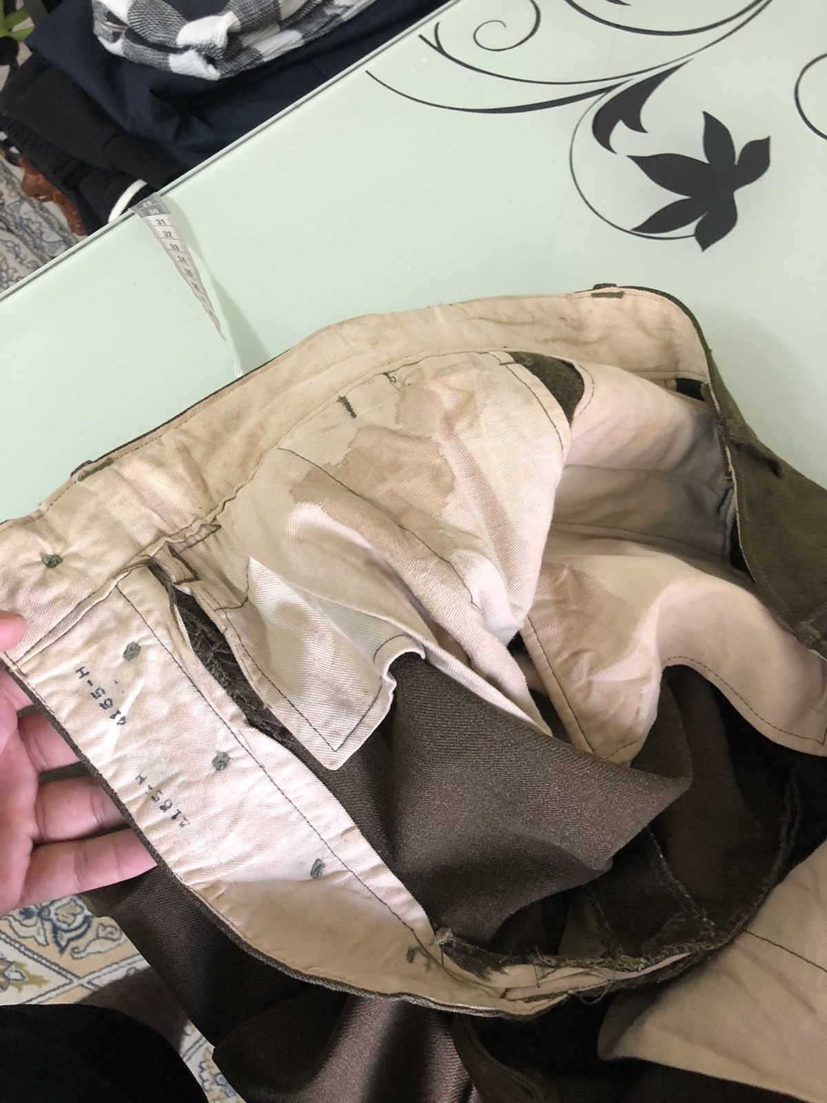 Vintage Rare❗️Vintage 40s Us Army 18oz Trousers Wool Pants Size US 26 / EU 42 - 17 Thumbnail