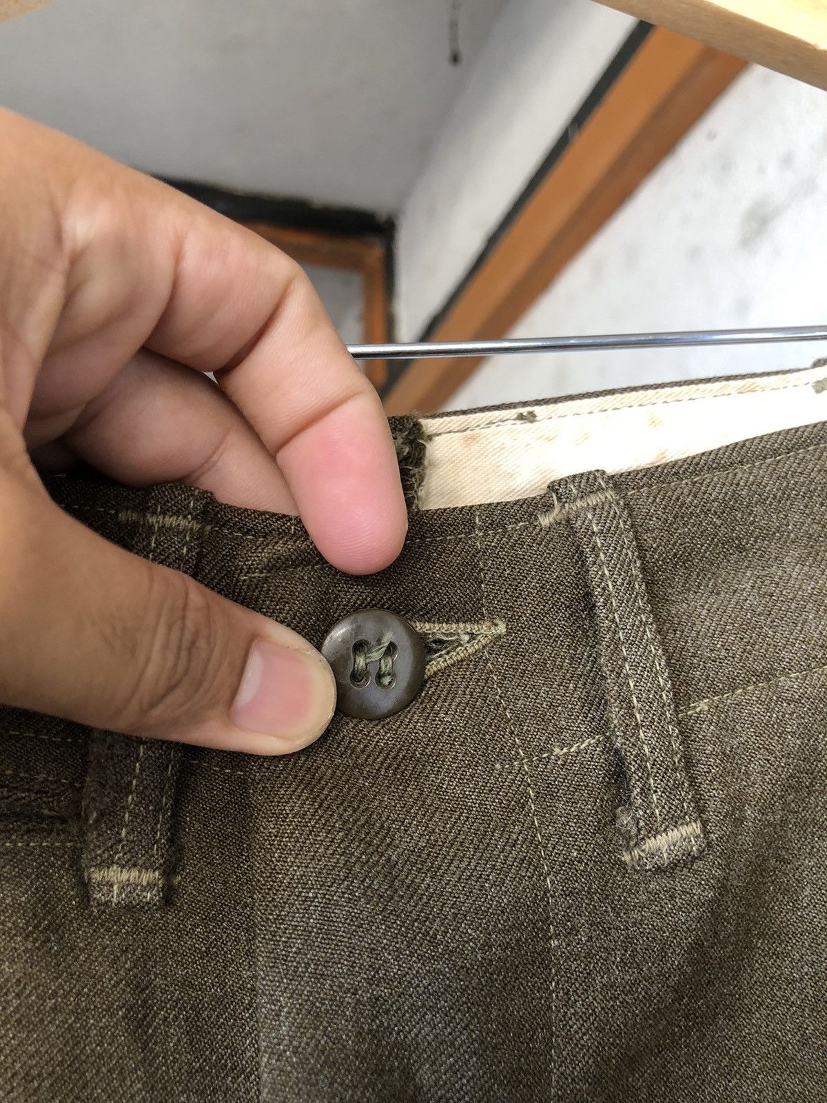 Vintage Rare❗️Vintage 40s Us Army 18oz Trousers Wool Pants Size US 26 / EU 42 - 9 Thumbnail