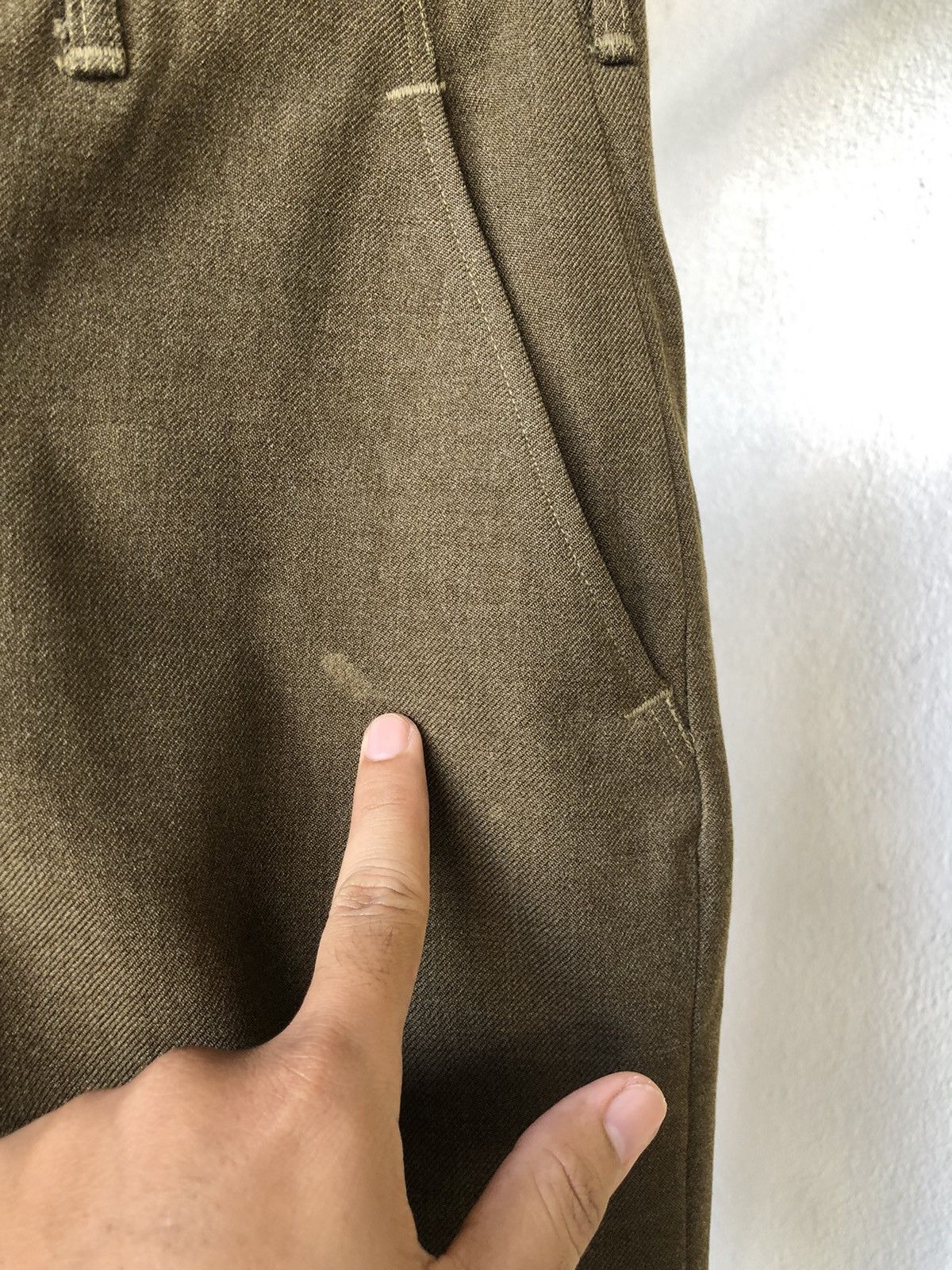 Vintage Rare❗️Vintage 40s Us Army 18oz Trousers Wool Pants Size US 26 / EU 42 - 5 Thumbnail
