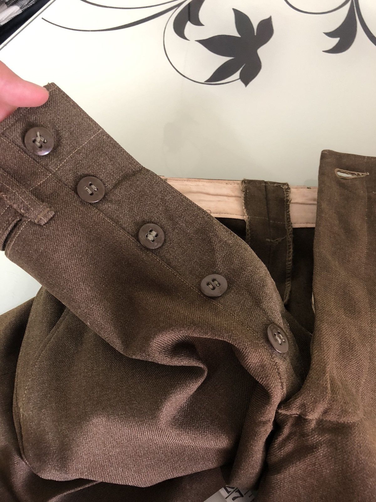 Vintage Rare❗️Vintage 40s Us Army 18oz Trousers Wool Pants Size US 26 / EU 42 - 16 Thumbnail