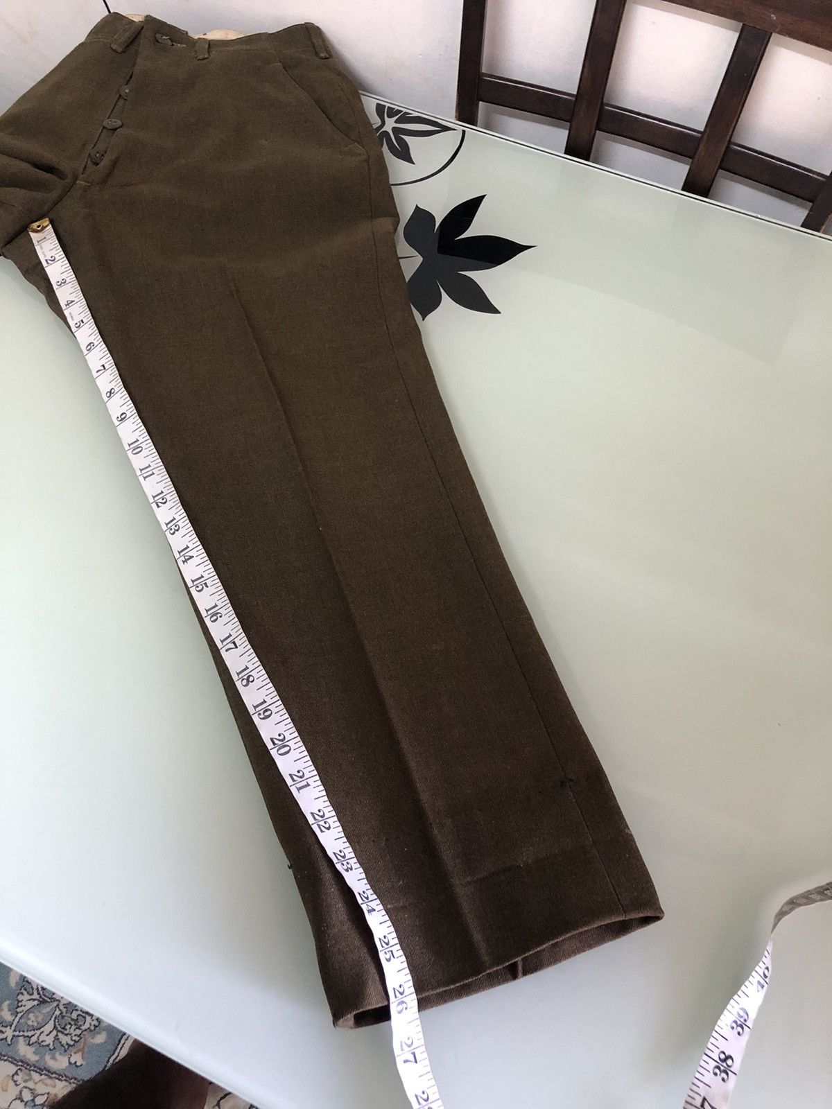 Vintage Rare❗️Vintage 40s Us Army 18oz Trousers Wool Pants Size US 26 / EU 42 - 24 Thumbnail