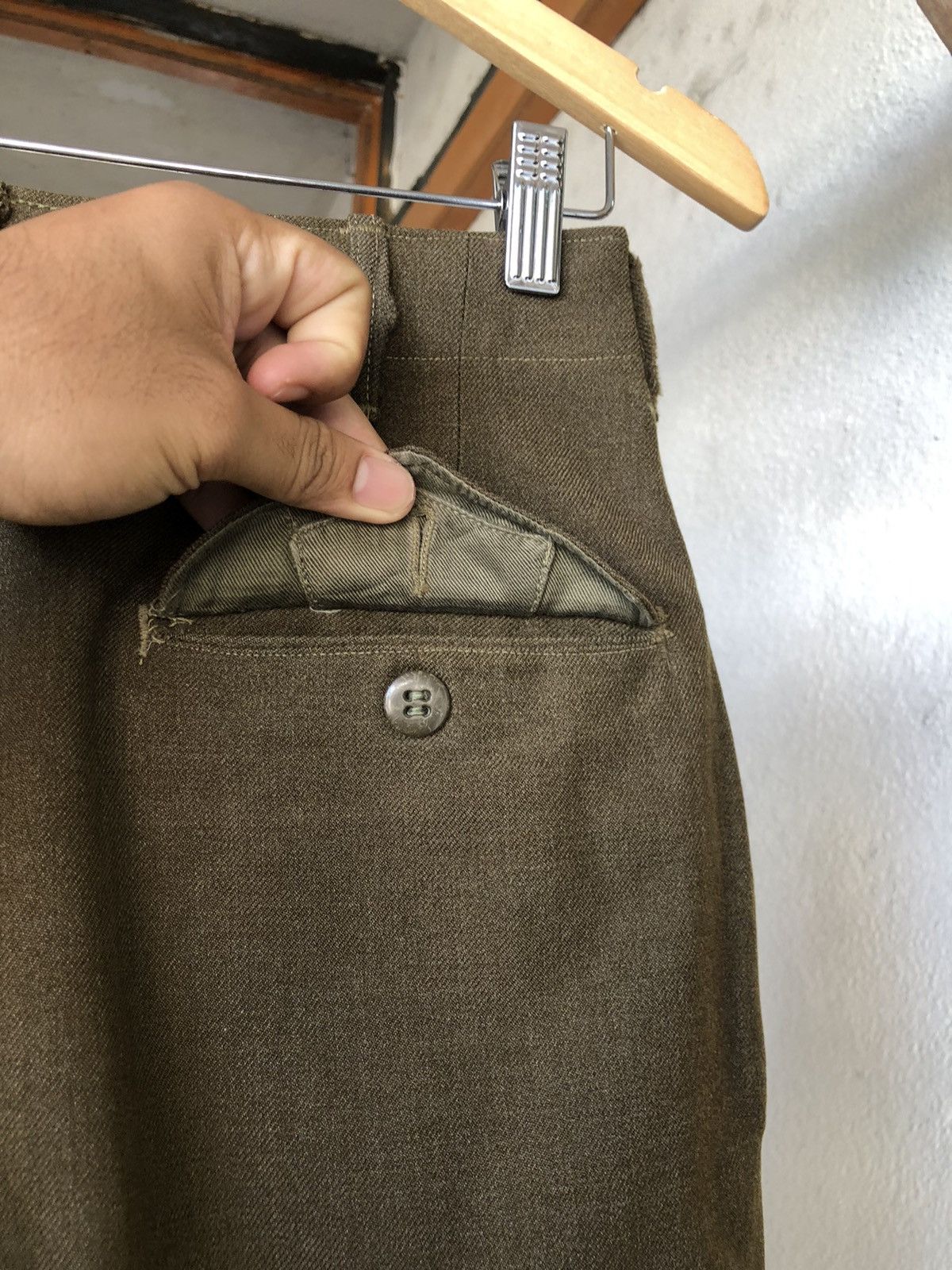 Vintage Rare❗️Vintage 40s Us Army 18oz Trousers Wool Pants Size US 26 / EU 42 - 15 Thumbnail