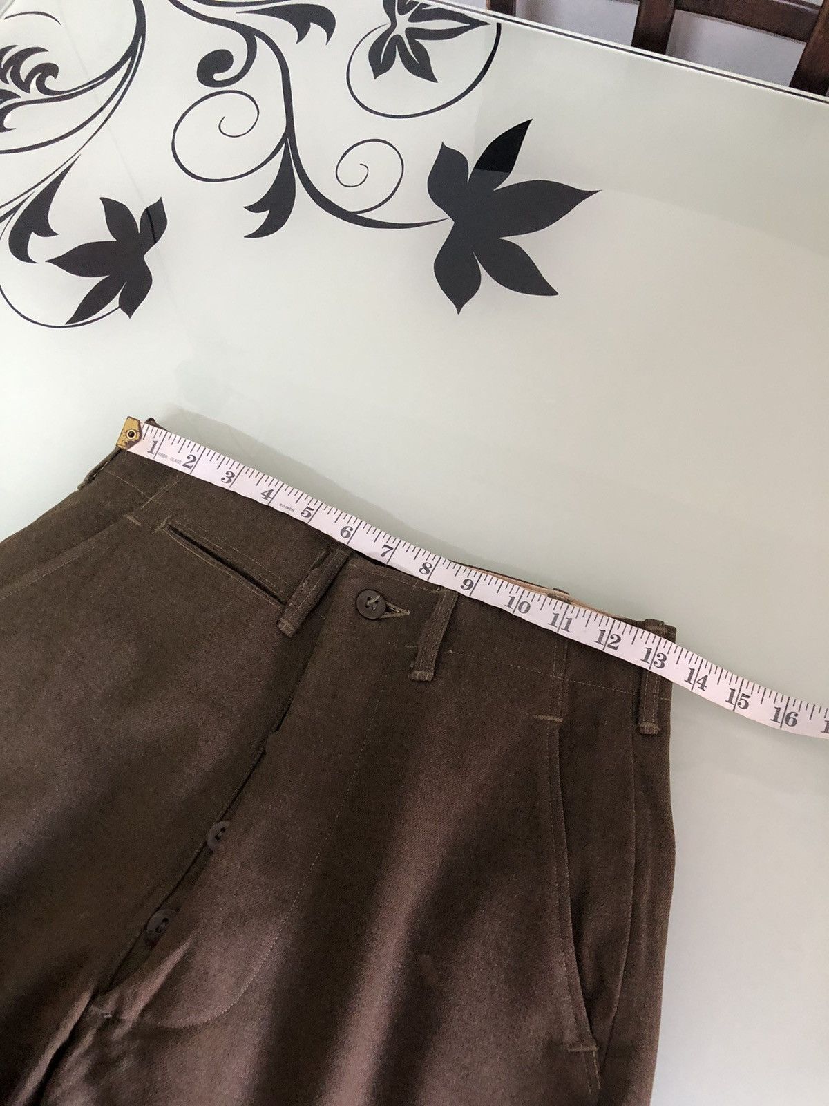 Vintage Rare❗️Vintage 40s Us Army 18oz Trousers Wool Pants Size US 26 / EU 42 - 19 Thumbnail