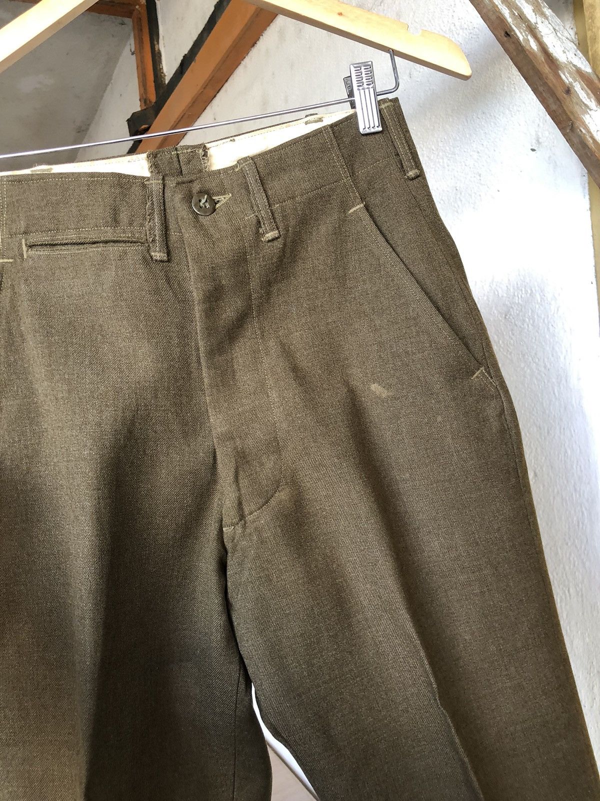 Vintage Rare❗️Vintage 40s Us Army 18oz Trousers Wool Pants Size US 26 / EU 42 - 7 Thumbnail