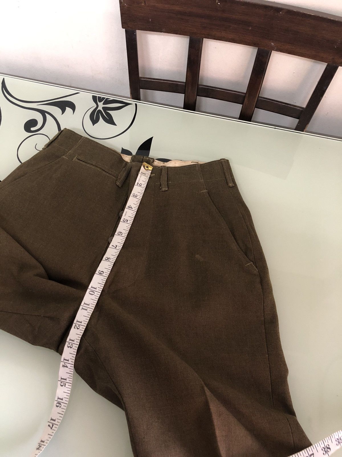 Vintage Rare❗️Vintage 40s Us Army 18oz Trousers Wool Pants Size US 26 / EU 42 - 20 Thumbnail
