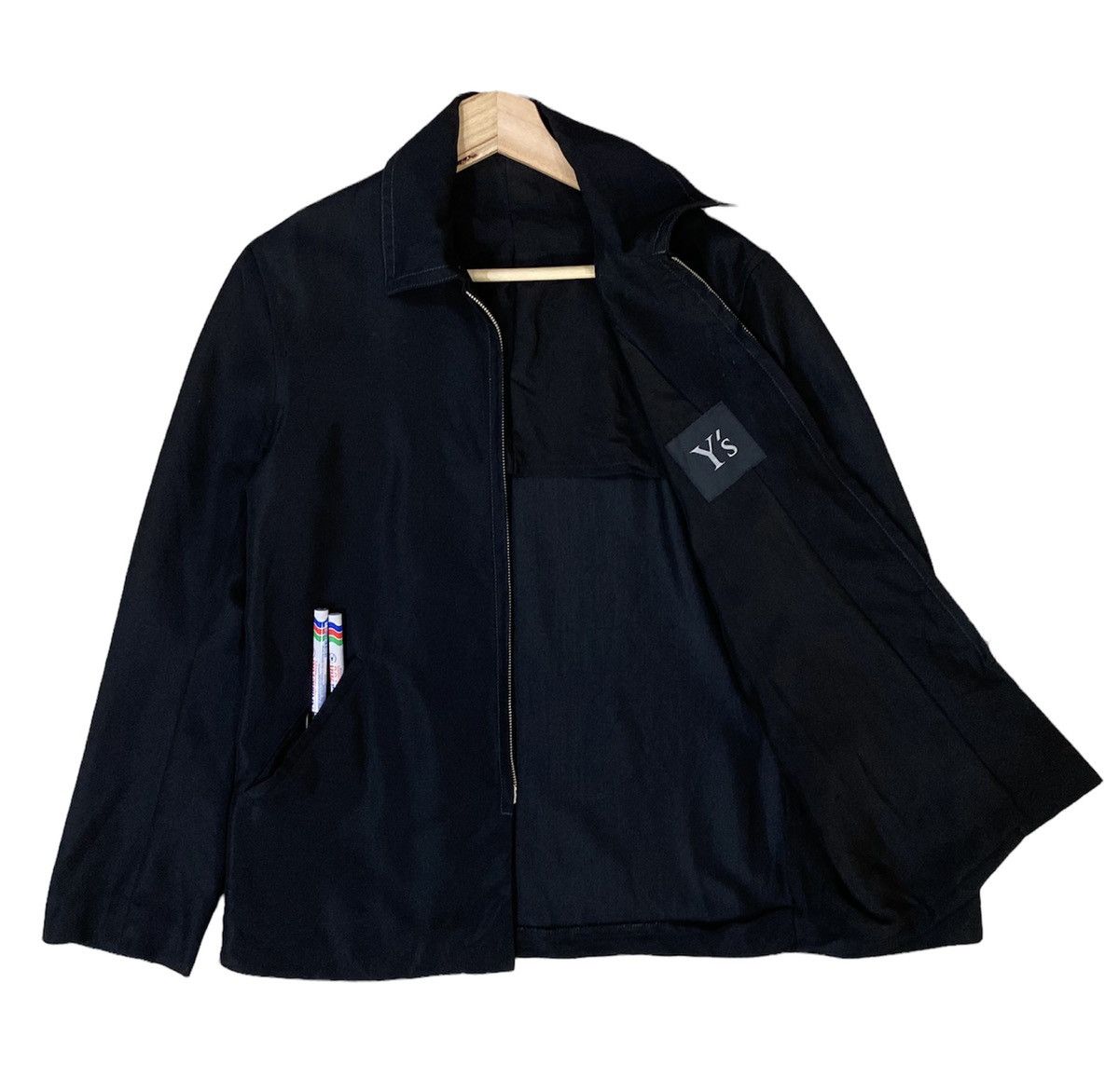 Yohji Yamamoto GRAILS🔥Y’S YOHJI YAMAMOTO LINEN ZIPPER JACKET Size US S / EU 44-46 / 1 - 1 Thumbnail