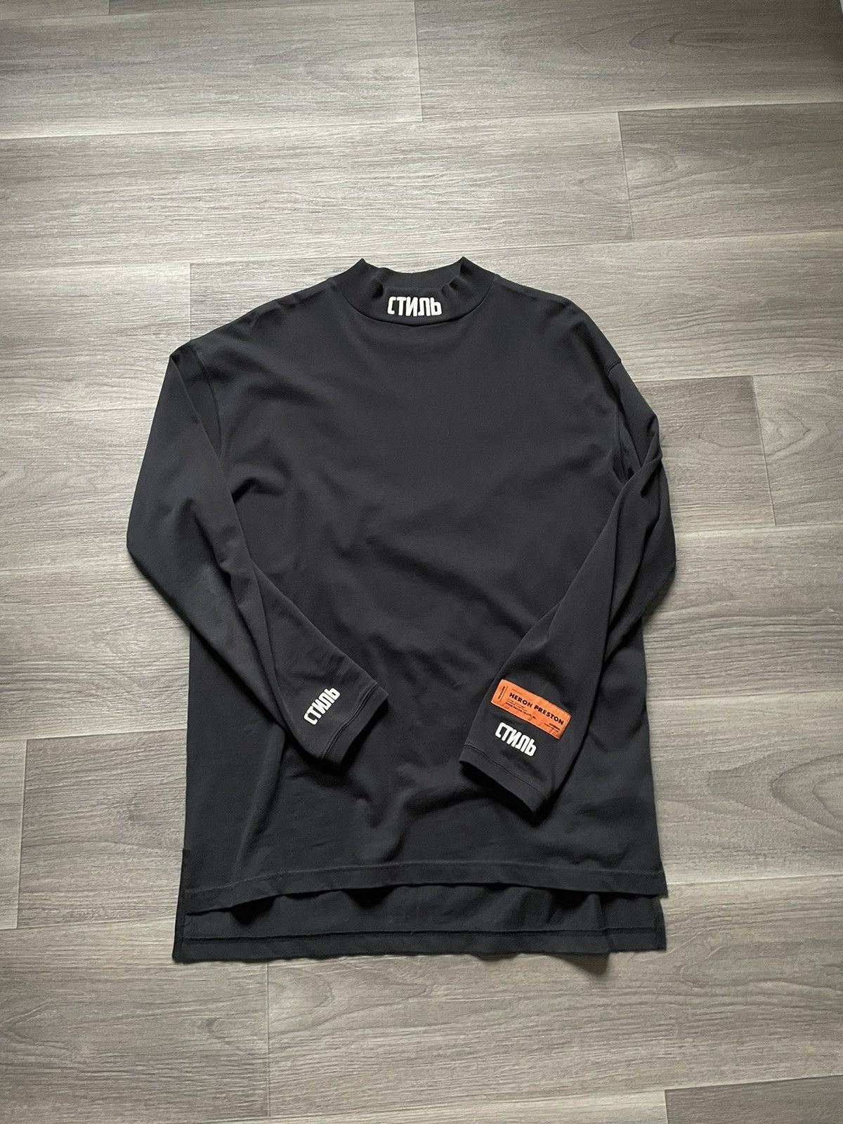 Heron Preston "Style" longsleeve mock neck shirt Size US S / EU 44-46 / 1 - 1 Thumbnail