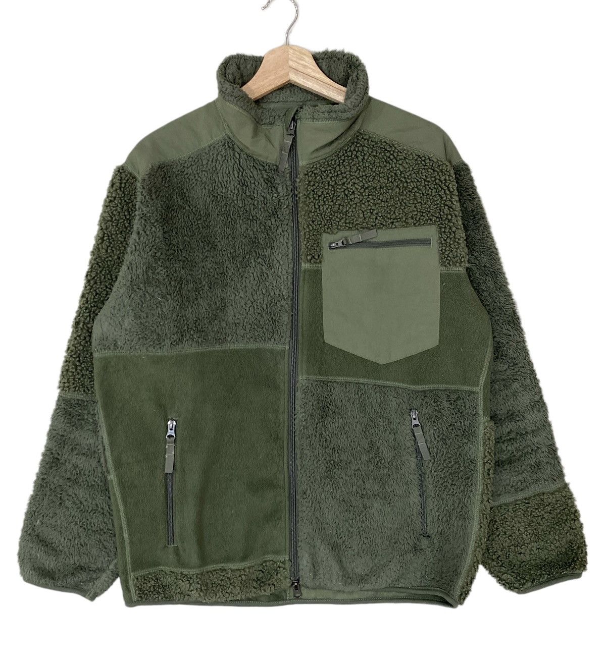Engineered Garments × Uniqlo ⚡️EG X UNIQLO PATCHWORK SPLIT DEEP PILED FLEECE JACKET Size US M / EU 48-50 / 2 - 2 Thumbnail