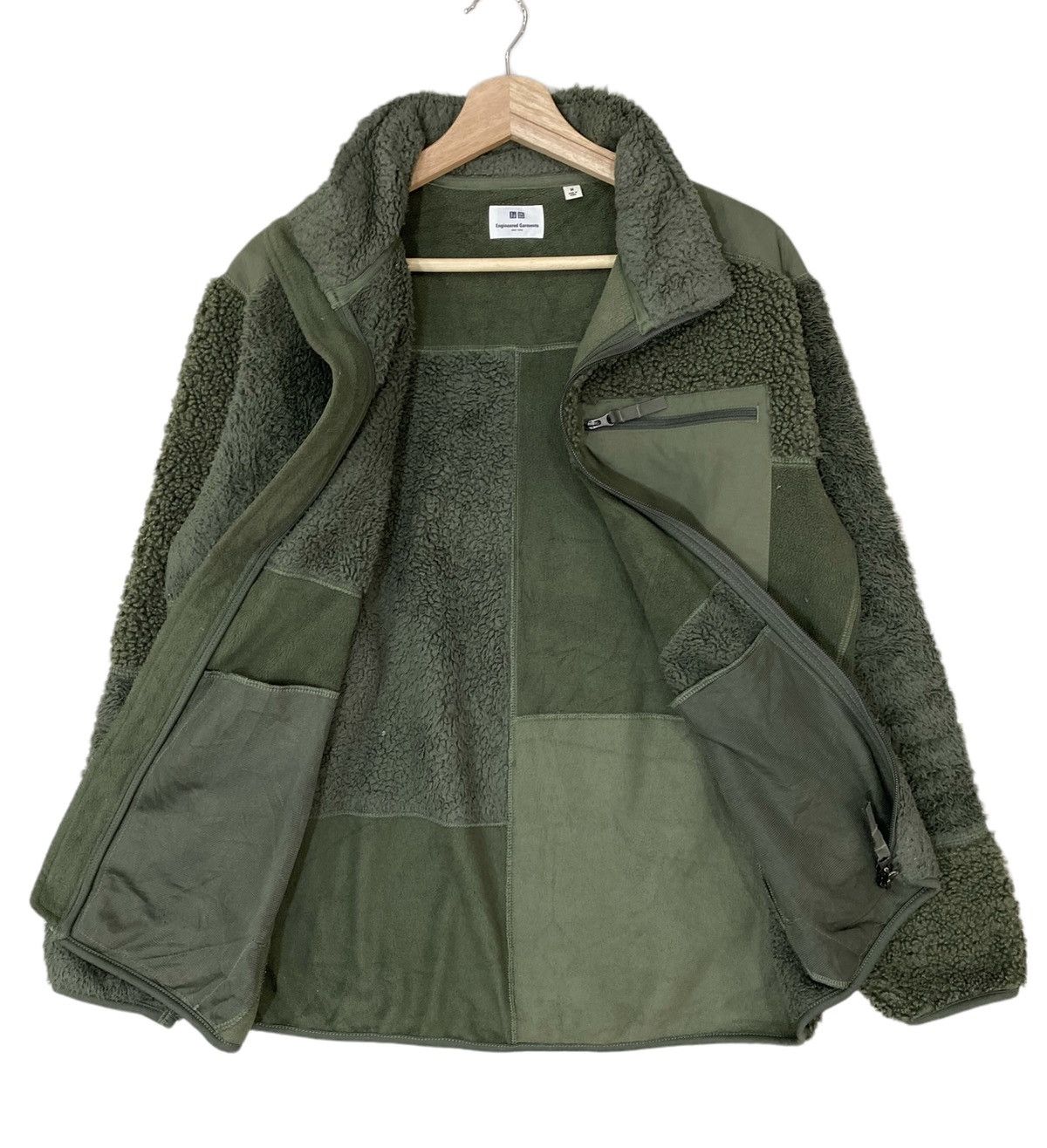 Engineered Garments × Uniqlo ⚡️EG X UNIQLO PATCHWORK SPLIT DEEP PILED FLEECE JACKET Size US M / EU 48-50 / 2 - 5 Thumbnail