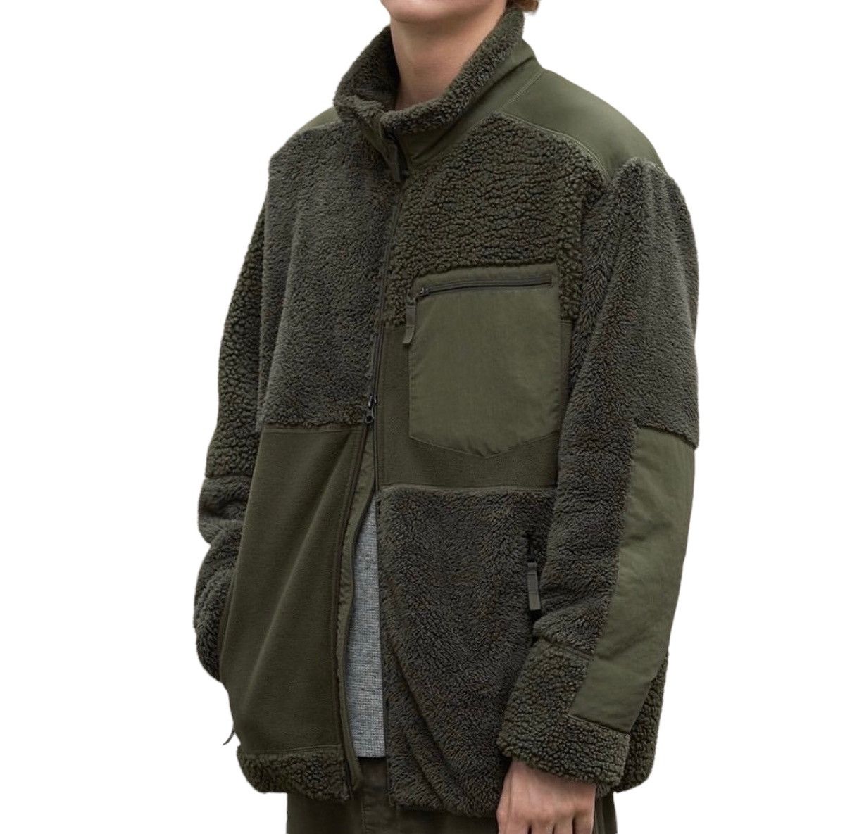 Engineered Garments × Uniqlo ⚡️EG X UNIQLO PATCHWORK SPLIT DEEP PILED FLEECE JACKET Size US M / EU 48-50 / 2 - 1 Thumbnail