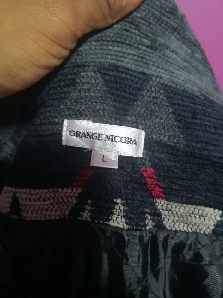 Japanese Brand ORANGE NIKORA MULTICALOUR SIZE L LONG JACKET WOOL NAVAJO Size US L / EU 52-54 / 3 - 6 Thumbnail