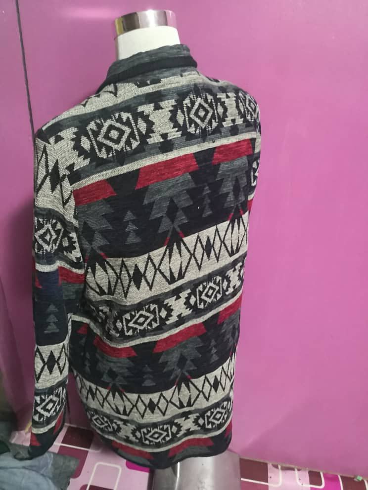 Japanese Brand ORANGE NIKORA MULTICALOUR SIZE L LONG JACKET WOOL NAVAJO Size US L / EU 52-54 / 3 - 2 Thumbnail