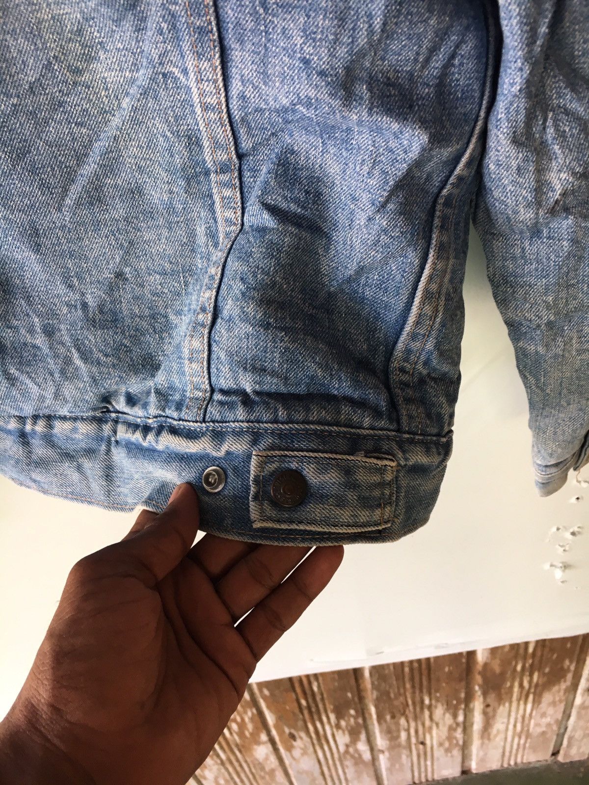 Levi's Vintage Clothing VINTAGE LEVI'S 70s BLUE JACKET SUNDFEDED JEANS USA Size US L / EU 52-54 / 3 - 7 Thumbnail